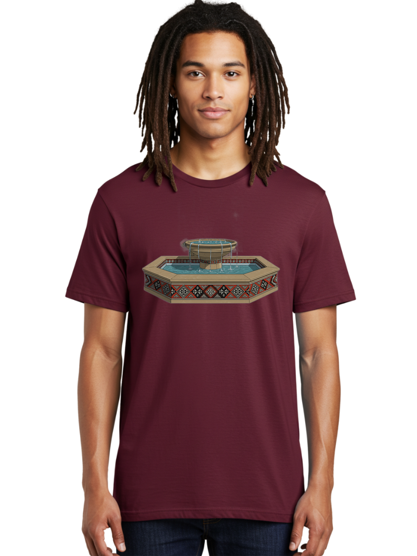 Ornamental-Fountain Men'S Graphic Tee, 100% Cotton, Comfortable Casual Summer Wear, Machine Washable, Vintage Camera, Old Camera, Antique Camera, Black Camera, Classic Photography, Photography Equipment, Nostalgic Device, Film Camera, Bag890