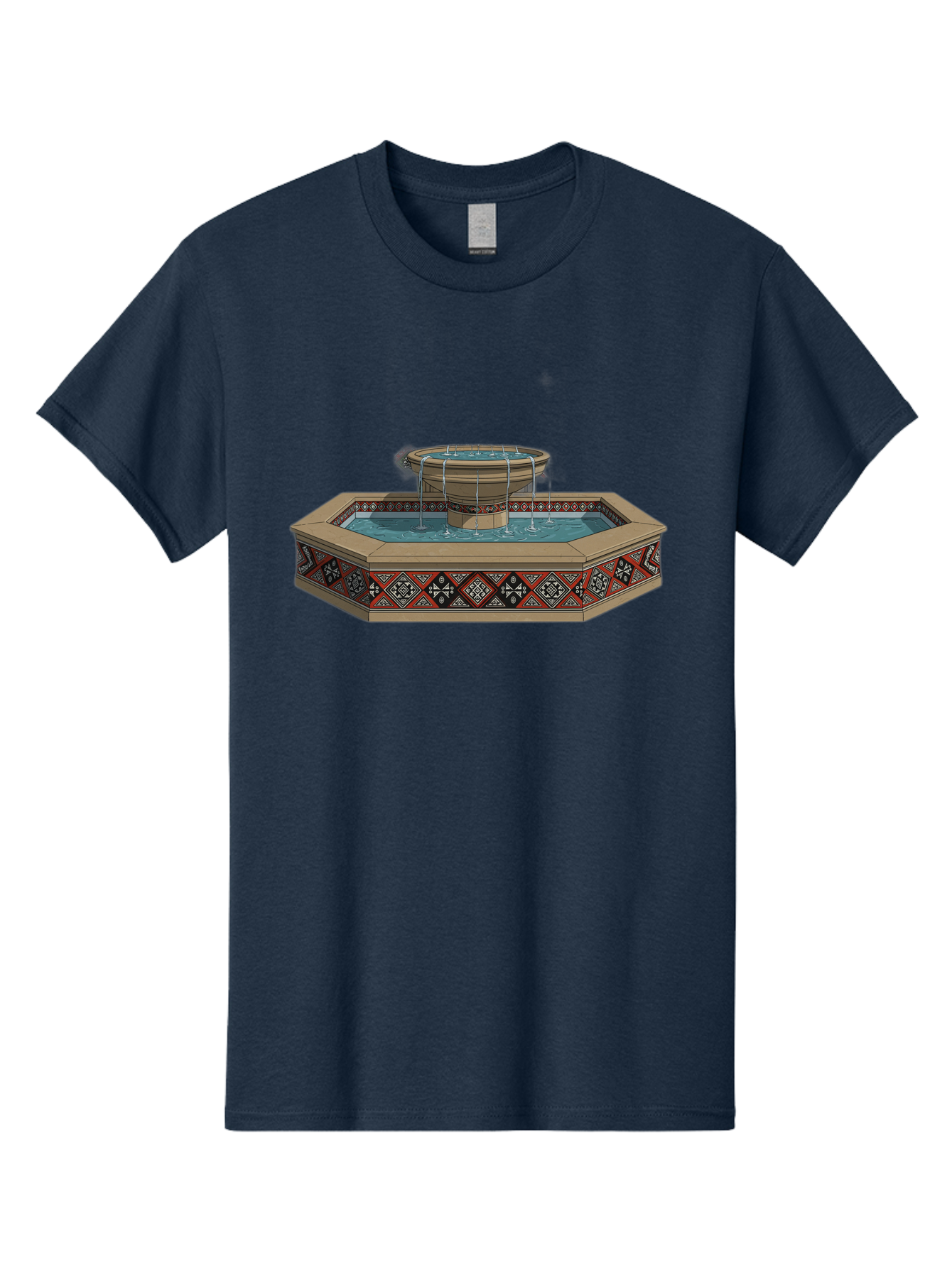 Ornamental-Fountain Men'S Graphic Tee, 100% Cotton, Comfortable Casual Summer Wear, Machine Washable, Vintage Camera, Old Camera, Antique Camera, Black Camera, Classic Photography, Photography Equipment, Nostalgic Device, Film Camera, Bag890