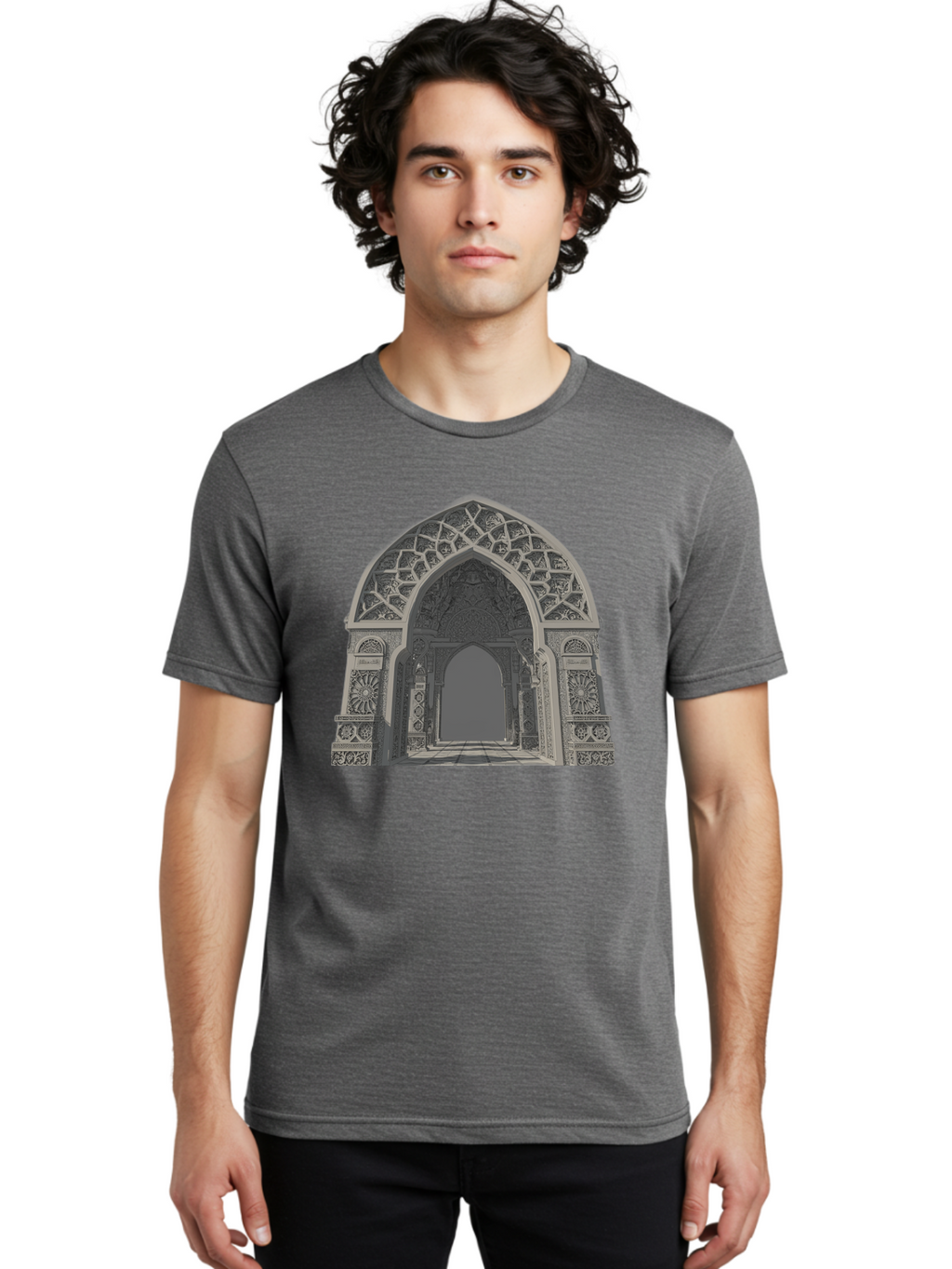 Ornate-Archway-2 Men'S Graphic Tee, 100% Cotton, Comfortable Casual Summer Wear, Machine Washable, Vintage Camera, Old Camera, Antique Camera, Black Camera, Classic Photography, Photography Equipment, Nostalgic Device, Film Camera, Camera Art Bag893