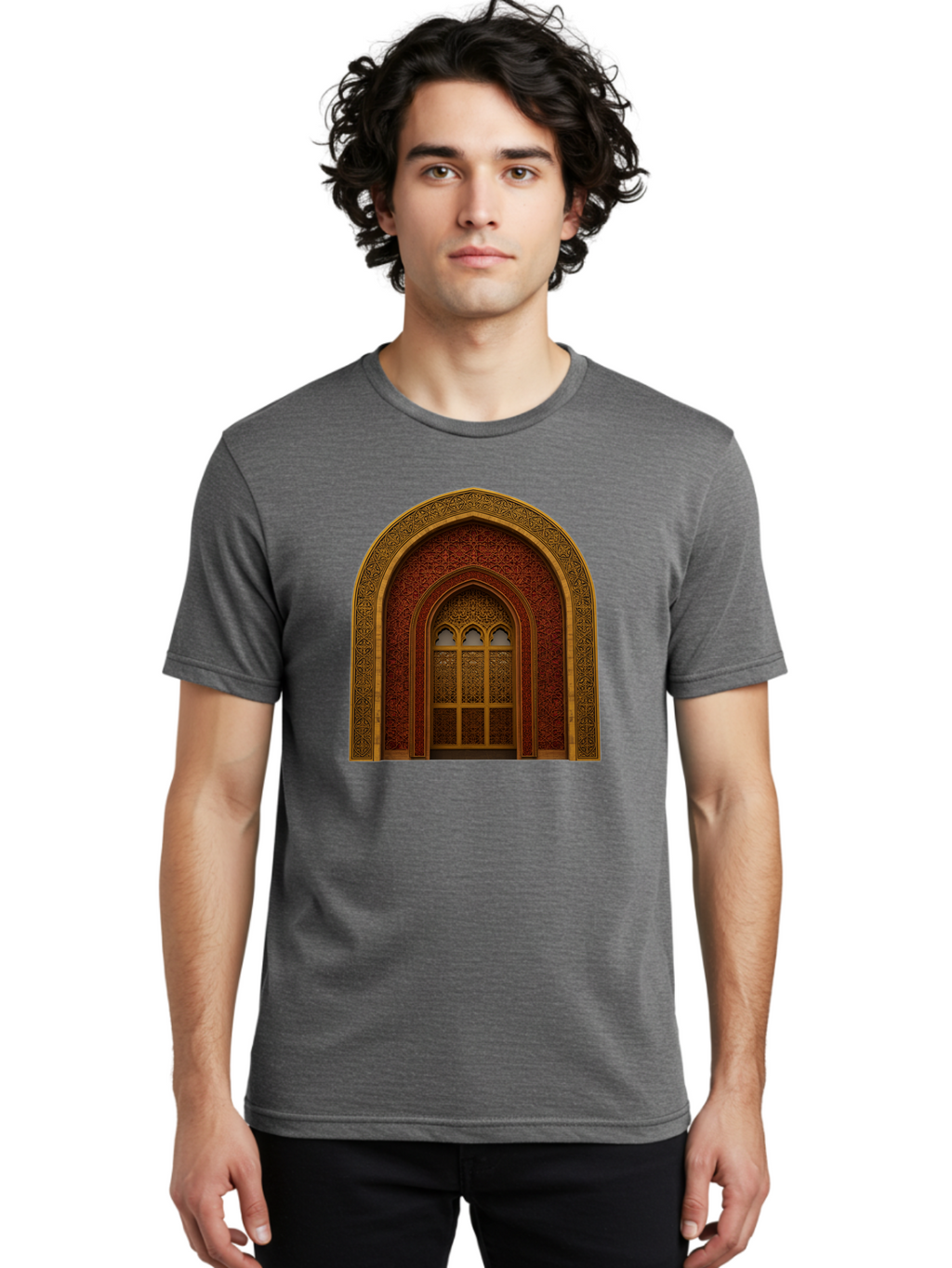 Ornate-Archway Men'S Graphic Tee, 100% Cotton, Comfortable Casual Summer Wear, Machine Washable, Vintage Camera, Old Camera, Antique Camera, Black Camera, Classic Photography, Photography Equipment, Nostalgic Device, Film Camera, Camera Art Bag894