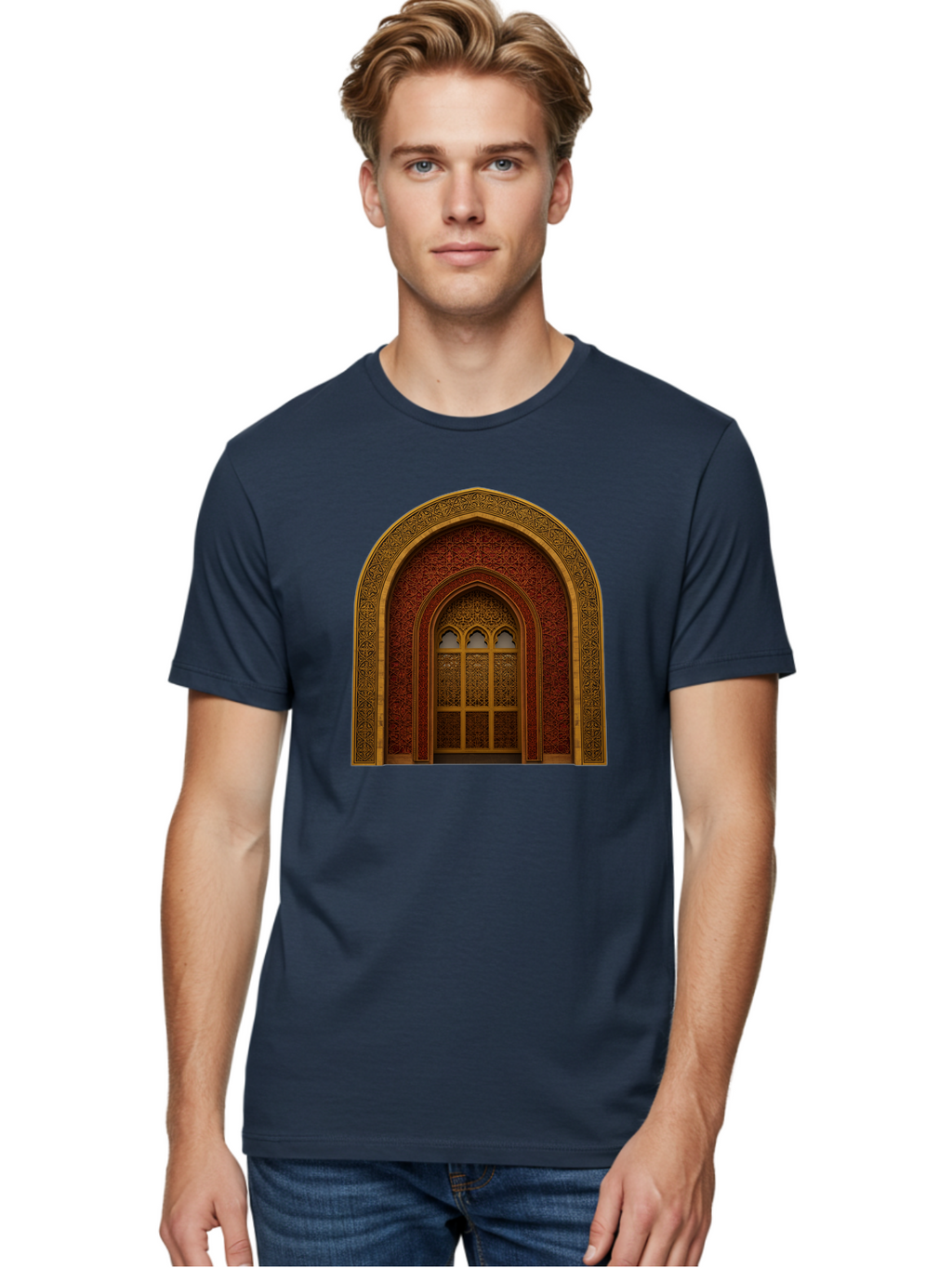 Ornate-Archway Men'S Graphic Tee, 100% Cotton, Comfortable Casual Summer Wear, Machine Washable, Vintage Camera, Old Camera, Antique Camera, Black Camera, Classic Photography, Photography Equipment, Nostalgic Device, Film Camera, Camera Art Bag894