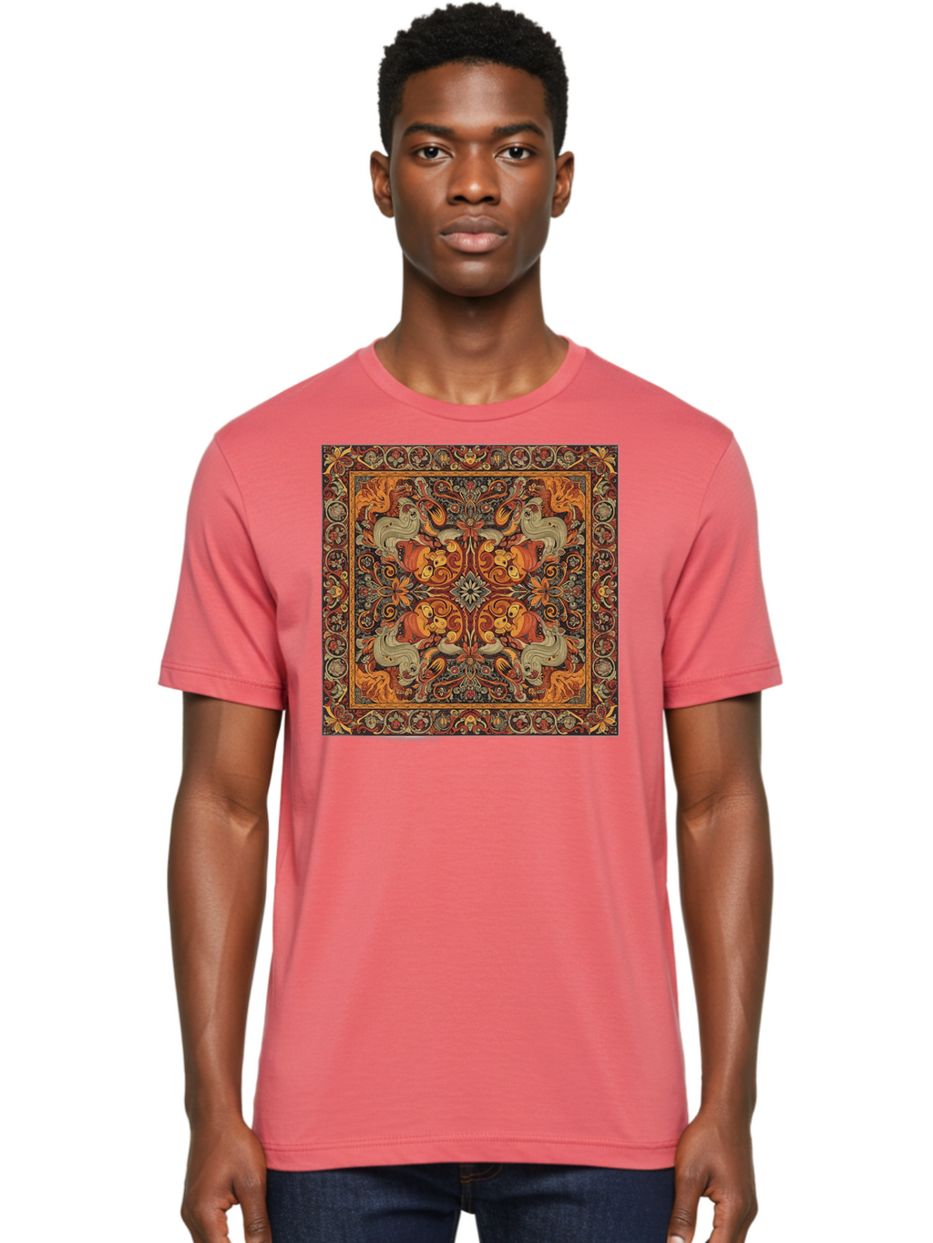Ornate-Carpet Men'S Graphic Tee, 100% Cotton, Comfortable Casual Summer Wear, Machine Washable, Vintage Camera, Old Camera, Antique Camera, Black Camera, Classic Photography, Photography Equipment, Nostalgic Device, Film Camera, Camera Art Bag897