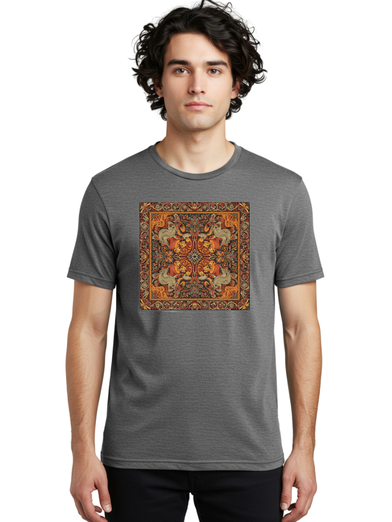 Ornate-Carpet Men'S Graphic Tee, 100% Cotton, Comfortable Casual Summer Wear, Machine Washable, Vintage Camera, Old Camera, Antique Camera, Black Camera, Classic Photography, Photography Equipment, Nostalgic Device, Film Camera, Camera Art Bag897