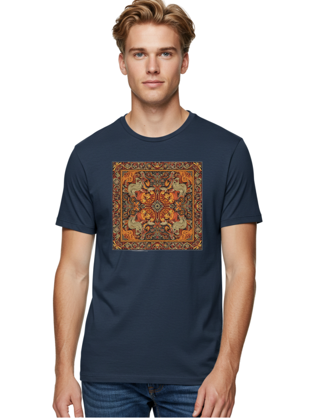 Ornate-Carpet Men'S Graphic Tee, 100% Cotton, Comfortable Casual Summer Wear, Machine Washable, Vintage Camera, Old Camera, Antique Camera, Black Camera, Classic Photography, Photography Equipment, Nostalgic Device, Film Camera, Camera Art Bag897