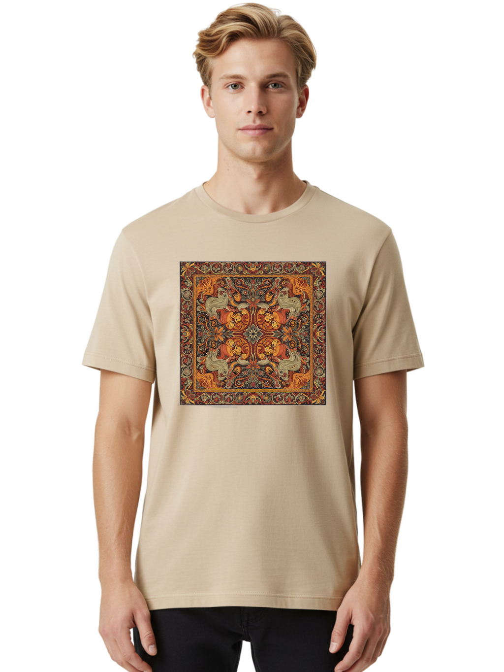 Ornate-Carpet Men'S Graphic Tee, 100% Cotton, Comfortable Casual Summer Wear, Machine Washable, Vintage Camera, Old Camera, Antique Camera, Black Camera, Classic Photography, Photography Equipment, Nostalgic Device, Film Camera, Camera Art Bag897