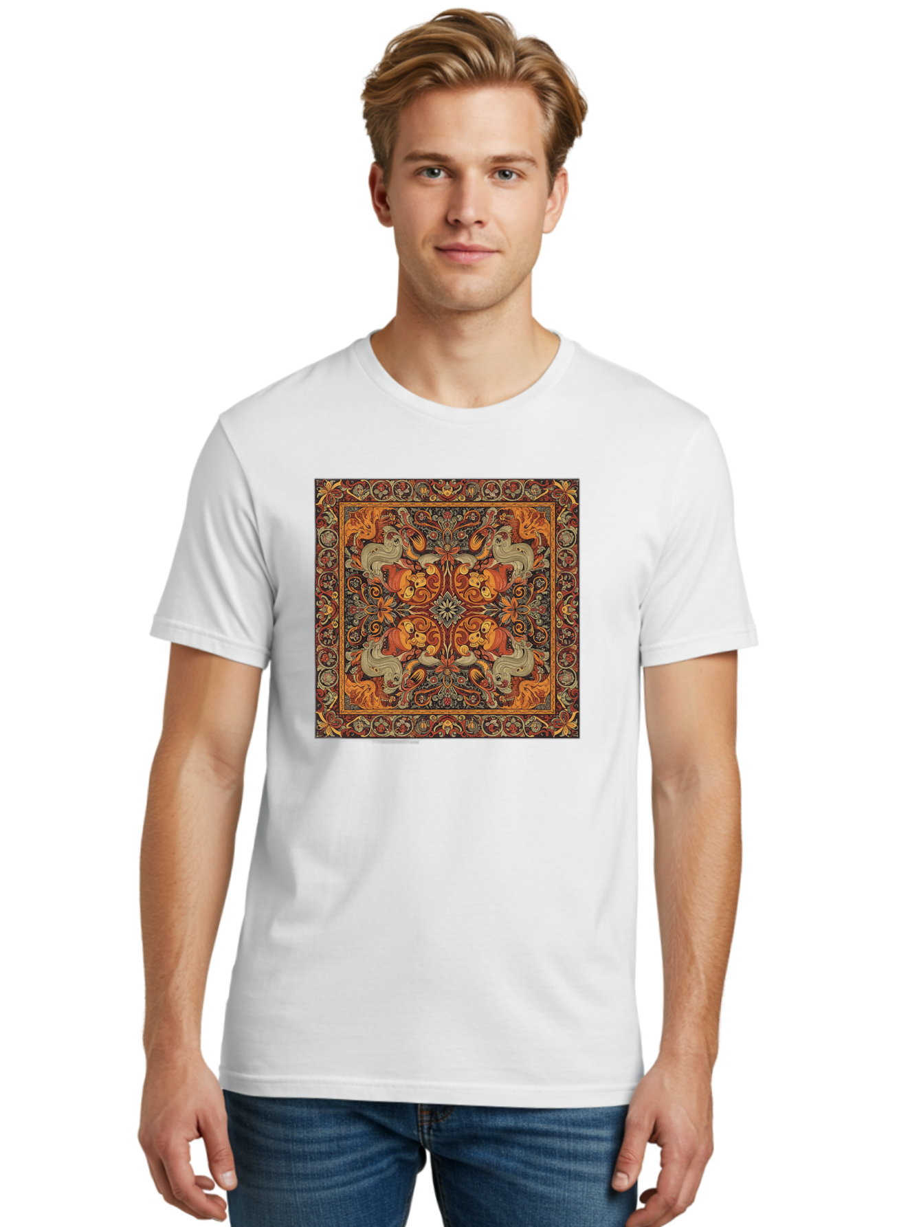 Ornate-Carpet Men'S Graphic Tee, 100% Cotton, Comfortable Casual Summer Wear, Machine Washable, Vintage Camera, Old Camera, Antique Camera, Black Camera, Classic Photography, Photography Equipment, Nostalgic Device, Film Camera, Camera Art Bag897