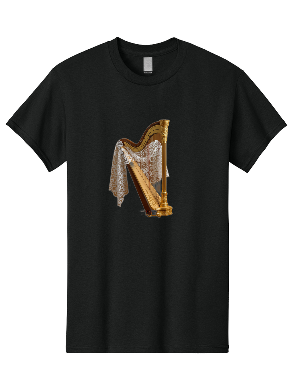 Ornate-Harp Men'S Graphic Tee, 100% Cotton, Comfortable Casual Summer Wear, Machine Washable, Vintage Camera, Old Camera, Antique Camera, Black Camera, Classic Photography, Photography Equipment, Nostalgic Device, Film Camera, Camera Art Bag901