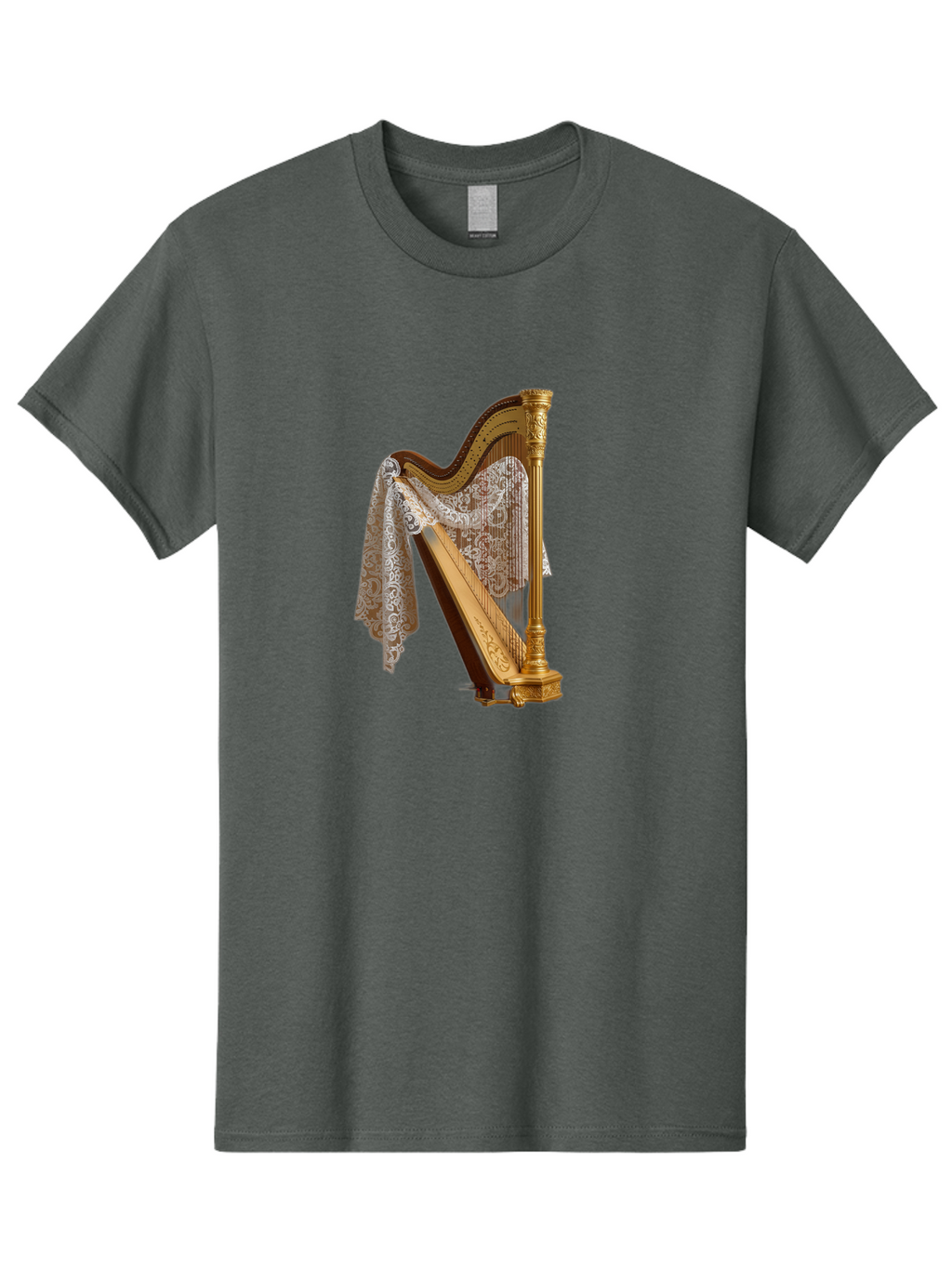 Ornate-Harp Men'S Graphic Tee, 100% Cotton, Comfortable Casual Summer Wear, Machine Washable, Vintage Camera, Old Camera, Antique Camera, Black Camera, Classic Photography, Photography Equipment, Nostalgic Device, Film Camera, Camera Art Bag901