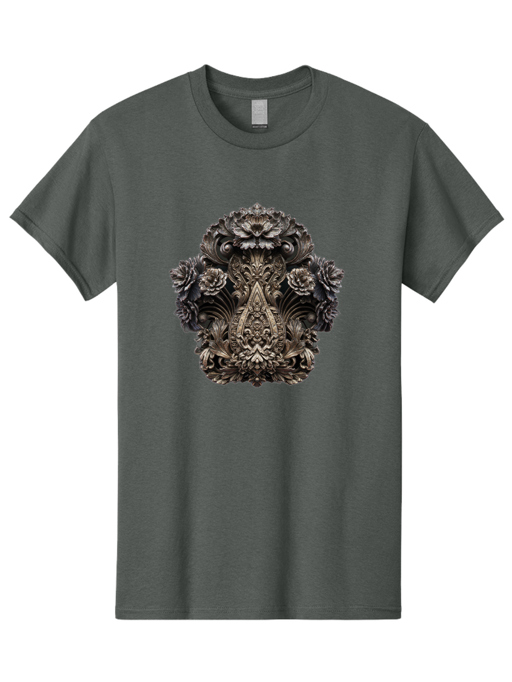 Ornate-Metal-Crest Men'S Graphic Tee, 100% Cotton, Comfortable Casual Summer Wear, Machine Washable, Vintage Camera, Old Camera, Antique Camera, Black Camera, Classic Photography, Photography Equipment, Nostalgic Device, Film Camera, Bag902