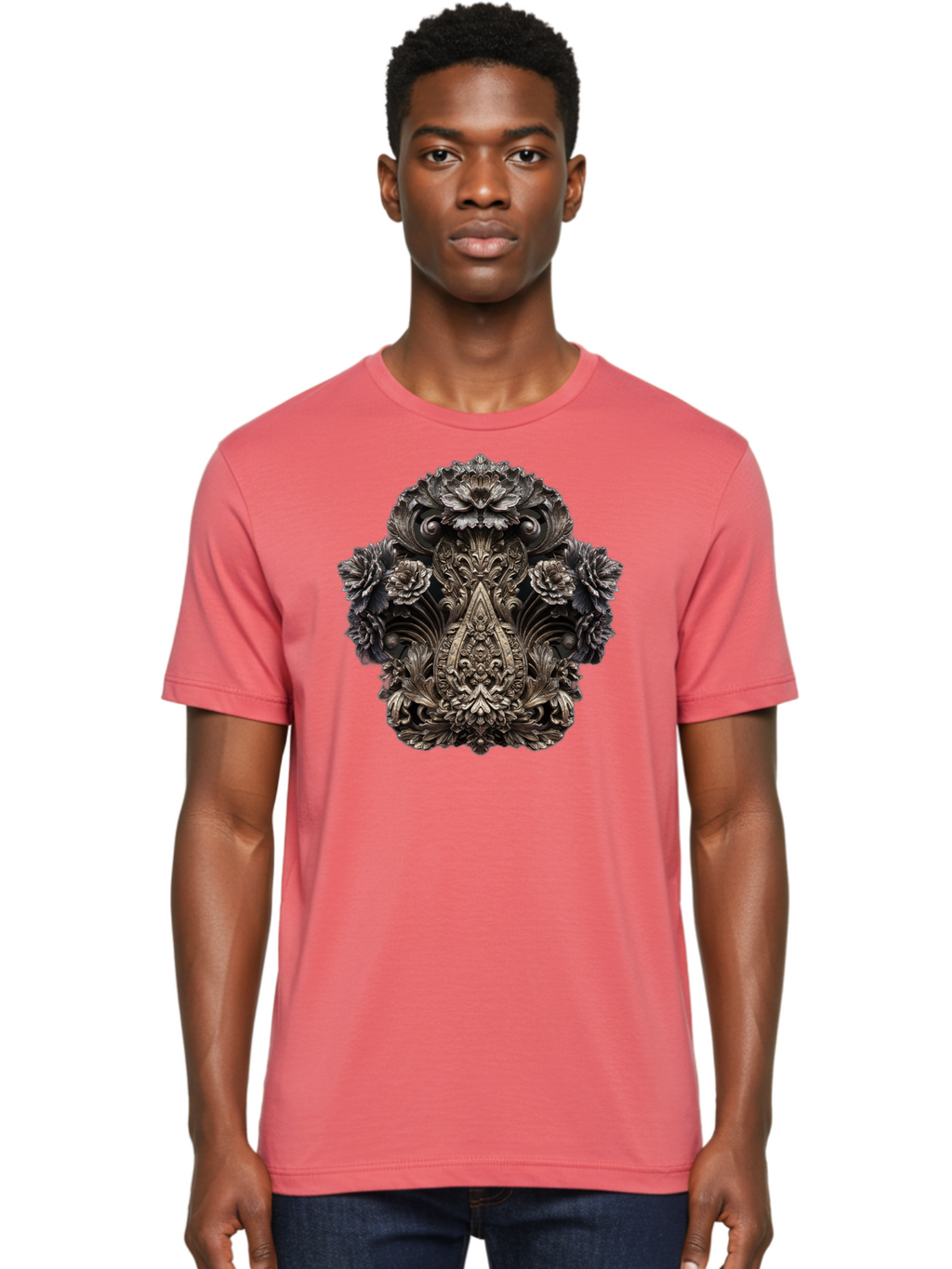 Ornate-Metal-Crest Men'S Graphic Tee, 100% Cotton, Comfortable Casual Summer Wear, Machine Washable, Vintage Camera, Old Camera, Antique Camera, Black Camera, Classic Photography, Photography Equipment, Nostalgic Device, Film Camera, Bag902