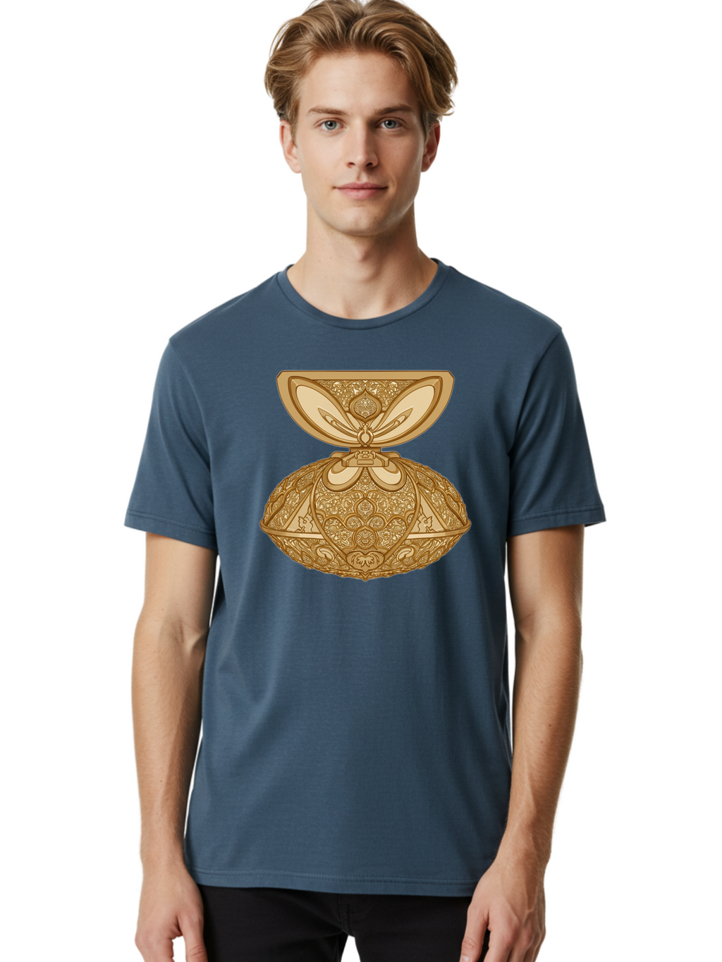 Ornate-Perfume-Bottle Men'S Graphic Tee, 100% Cotton, Comfortable Casual Summer Wear, Machine Washable, Vintage Camera, Old Camera, Antique Camera, Black Camera, Classic Photography, Photography Equipment, Nostalgic Device, Film Camera, Bag903