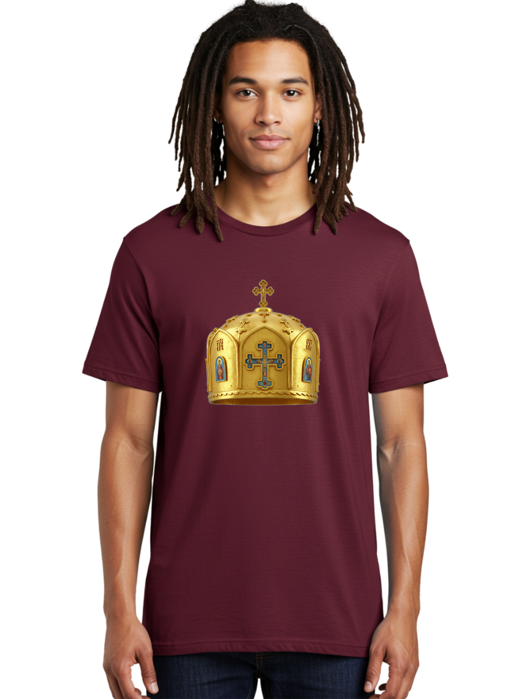 Orthodox-Crown-1 Men'S Graphic Tee, 100% Cotton, Comfortable Casual Summer Wear, Machine Washable, Vintage Camera, Old Camera, Antique Camera, Black Camera, Classic Photography, Photography Equipment, Nostalgic Device, Film Camera, Camera Art Bag904