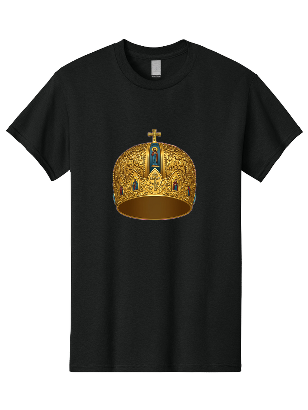 Orthodox-Crown-3 Men'S Graphic Tee, 100% Cotton, Comfortable Casual Summer Wear, Machine Washable, Vintage Camera, Old Camera, Antique Camera, Black Camera, Classic Photography, Photography Equipment, Nostalgic Device, Film Camera, Camera Art Bag906