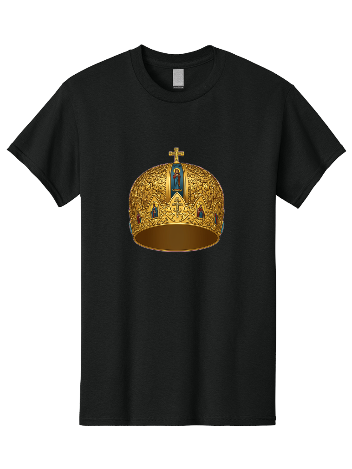 Orthodox-Crown-3 Men'S Graphic Tee, 100% Cotton, Comfortable Casual Summer Wear, Machine Washable, Vintage Camera, Old Camera, Antique Camera, Black Camera, Classic Photography, Photography Equipment, Nostalgic Device, Film Camera, Camera Art Bag906