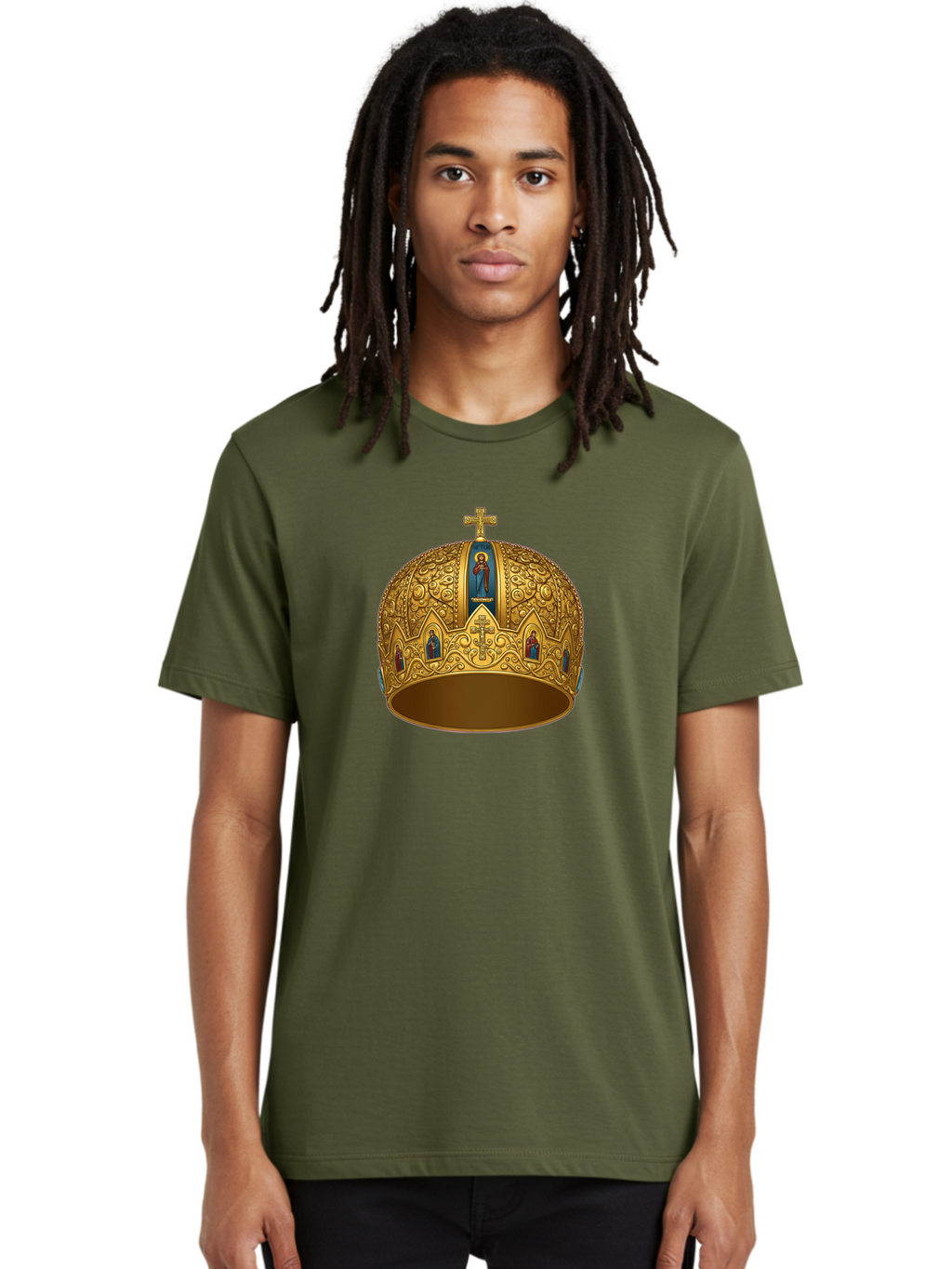 Orthodox-Crown-3 Men'S Graphic Tee, 100% Cotton, Comfortable Casual Summer Wear, Machine Washable, Vintage Camera, Old Camera, Antique Camera, Black Camera, Classic Photography, Photography Equipment, Nostalgic Device, Film Camera, Camera Art Bag906