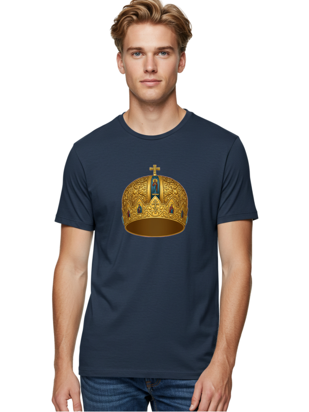 Orthodox-Crown-3 Men'S Graphic Tee, 100% Cotton, Comfortable Casual Summer Wear, Machine Washable, Vintage Camera, Old Camera, Antique Camera, Black Camera, Classic Photography, Photography Equipment, Nostalgic Device, Film Camera, Camera Art Bag906