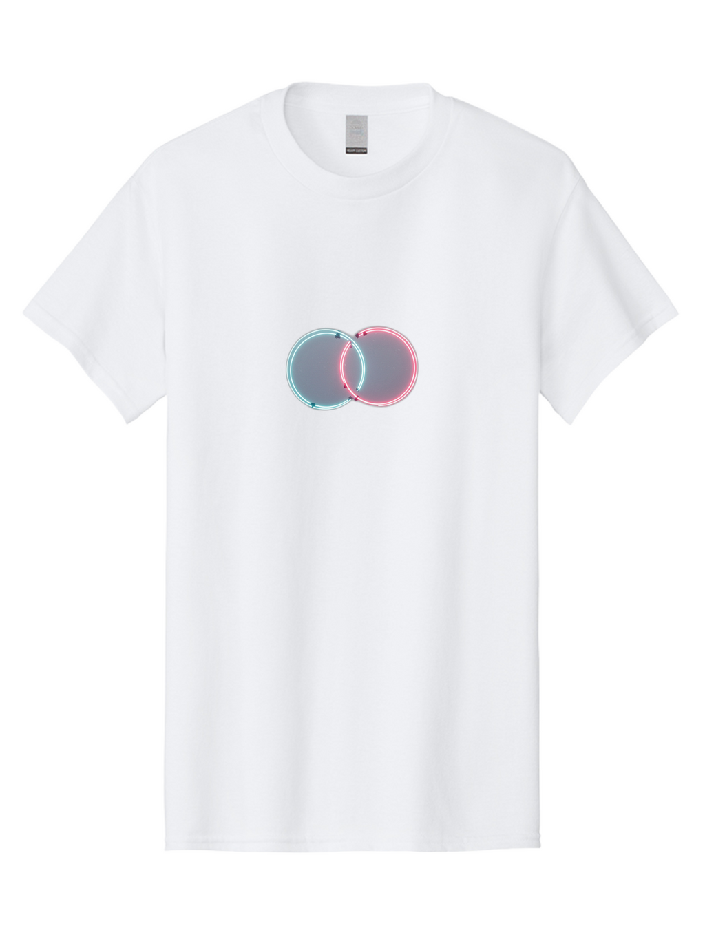 Overlapping-Neon-Circles-1 Men'S Graphic Tee, 100% Cotton, Comfortable Casual Summer Wear, Machine Washable, Vintage Camera, Old Camera, Antique Camera, Black Camera, Classic Photography, Photography Equipment, Nostalgic Device, Film Camera, Bag916