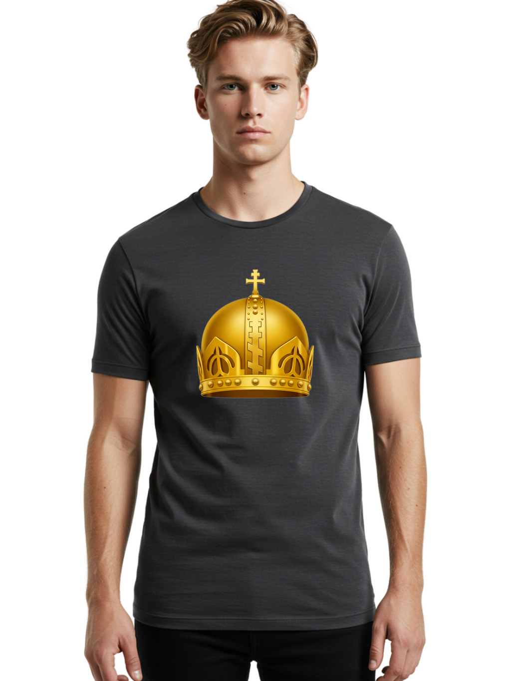 Papal-Crown Men'S Graphic Tee, 100% Cotton, Comfortable Casual Summer Wear, Machine Washable, Vintage Camera, Old Camera, Antique Camera, Black Camera, Classic Photography, Photography Equipment, Nostalgic Device, Film Camera, Camera Art Bag928