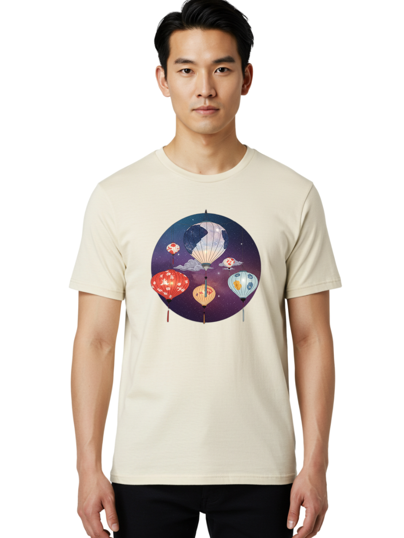 Paper-Lanterns-1 Men'S Graphic Tee, 100% Cotton, Comfortable Casual Summer Wear, Machine Washable, Vintage Camera, Old Camera, Antique Camera, Black Camera, Classic Photography, Photography Equipment, Nostalgic Device, Film Camera, Camera Art Bag929