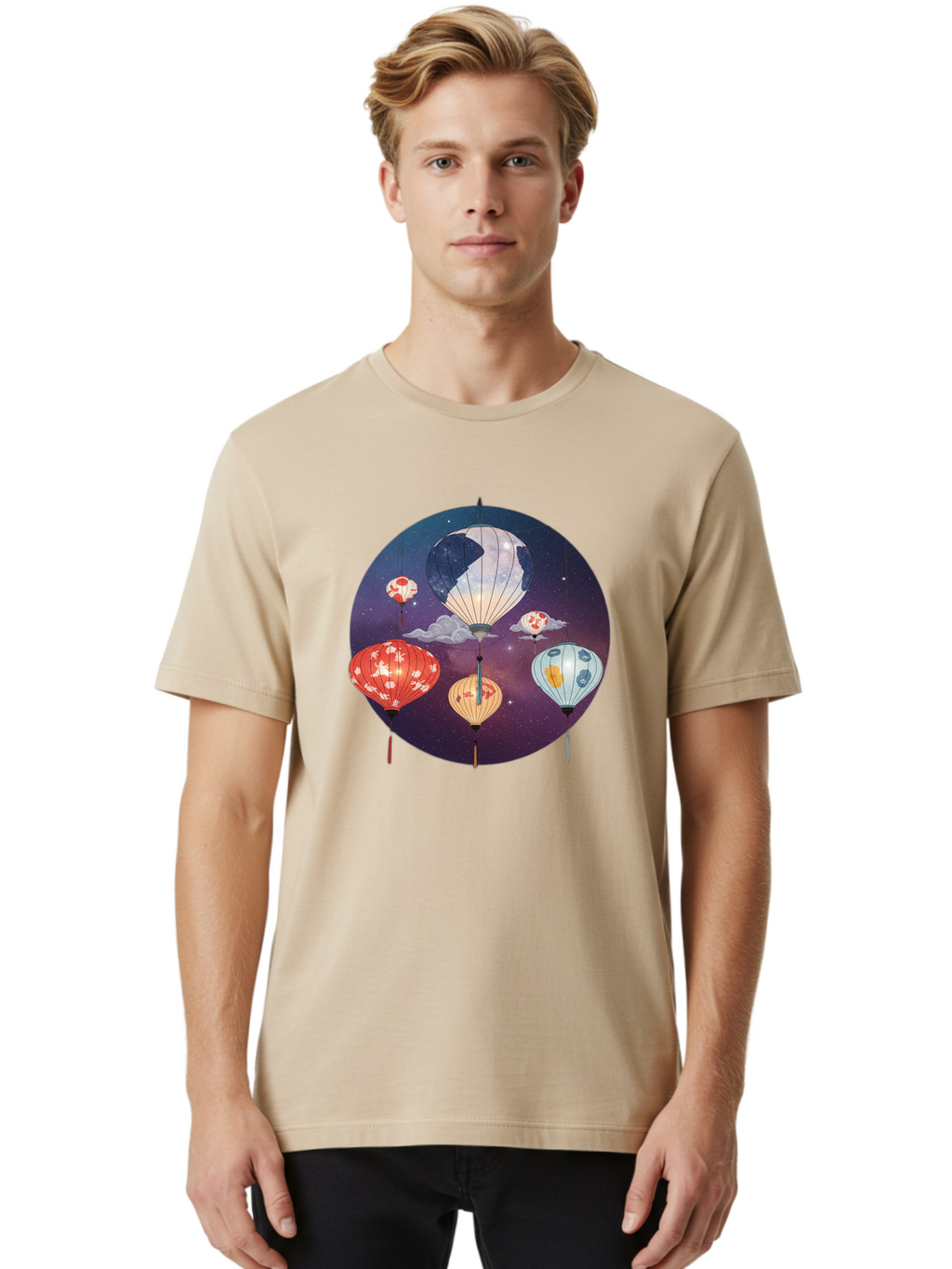 Paper-Lanterns-1 Men'S Graphic Tee, 100% Cotton, Comfortable Casual Summer Wear, Machine Washable, Vintage Camera, Old Camera, Antique Camera, Black Camera, Classic Photography, Photography Equipment, Nostalgic Device, Film Camera, Camera Art Bag929