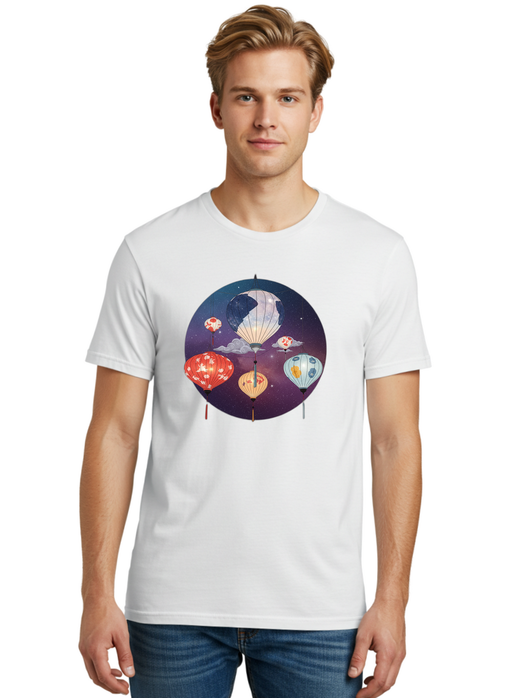 Paper-Lanterns-1 Men'S Graphic Tee, 100% Cotton, Comfortable Casual Summer Wear, Machine Washable, Vintage Camera, Old Camera, Antique Camera, Black Camera, Classic Photography, Photography Equipment, Nostalgic Device, Film Camera, Camera Art Bag929