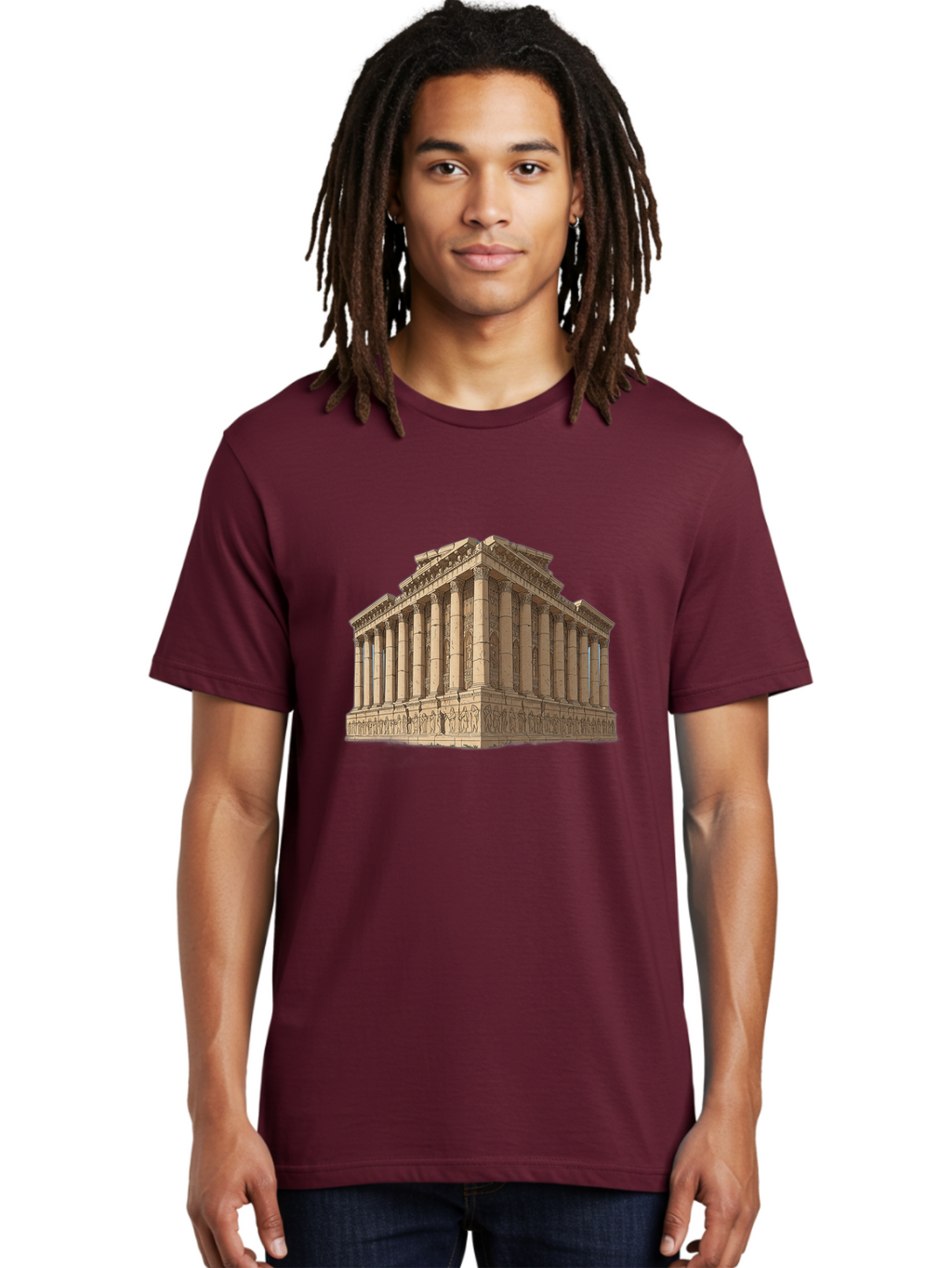 Parthenon-1 Men'S Graphic Tee, 100% Cotton, Comfortable Casual Summer Wear, Machine Washable, Vintage Camera, Old Camera, Antique Camera, Black Camera, Classic Photography, Photography Equipment, Nostalgic Device, Film Camera, Camera Art Bag933