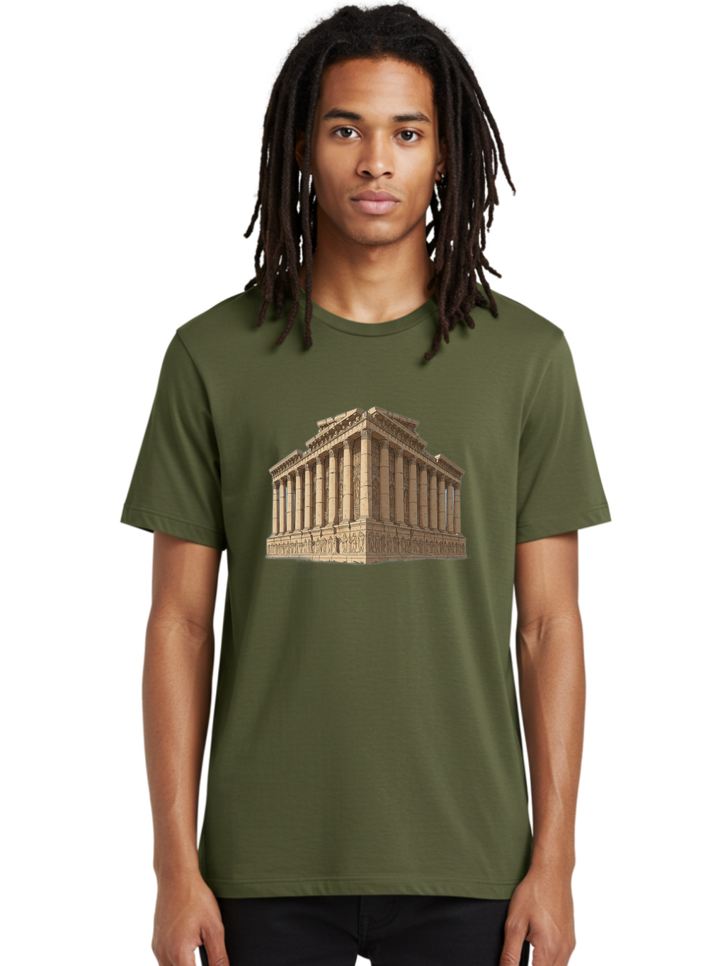 Parthenon-1 Men'S Graphic Tee, 100% Cotton, Comfortable Casual Summer Wear, Machine Washable, Vintage Camera, Old Camera, Antique Camera, Black Camera, Classic Photography, Photography Equipment, Nostalgic Device, Film Camera, Camera Art Bag933
