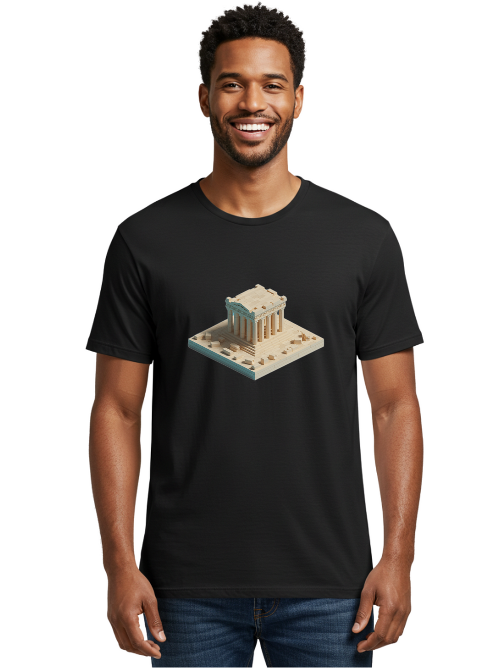 Parthenon-2 Men'S Graphic Tee, 100% Cotton, Comfortable Casual Summer Wear, Machine Washable, Vintage Camera, Old Camera, Antique Camera, Black Camera, Classic Photography, Photography Equipment, Nostalgic Device, Film Camera, Camera Art Bag934