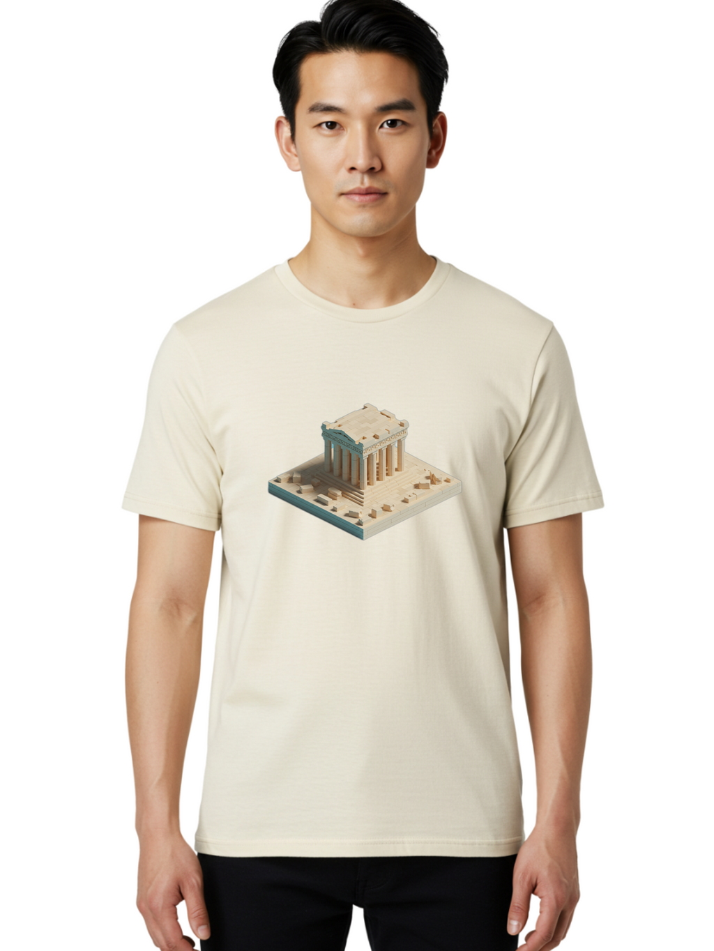 Parthenon-2 Men'S Graphic Tee, 100% Cotton, Comfortable Casual Summer Wear, Machine Washable, Vintage Camera, Old Camera, Antique Camera, Black Camera, Classic Photography, Photography Equipment, Nostalgic Device, Film Camera, Camera Art Bag934