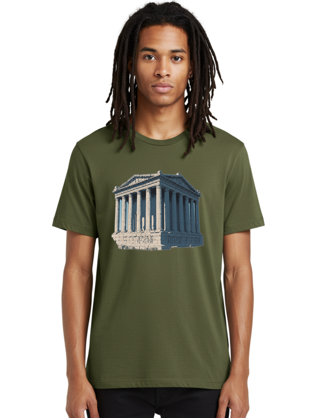 Parthenon-3 Men'S Graphic Tee, 100% Cotton, Comfortable Casual Summer Wear, Machine Washable, Vintage Camera, Old Camera, Antique Camera, Black Camera, Classic Photography, Photography Equipment, Nostalgic Device, Film Camera, Camera Art Bag935