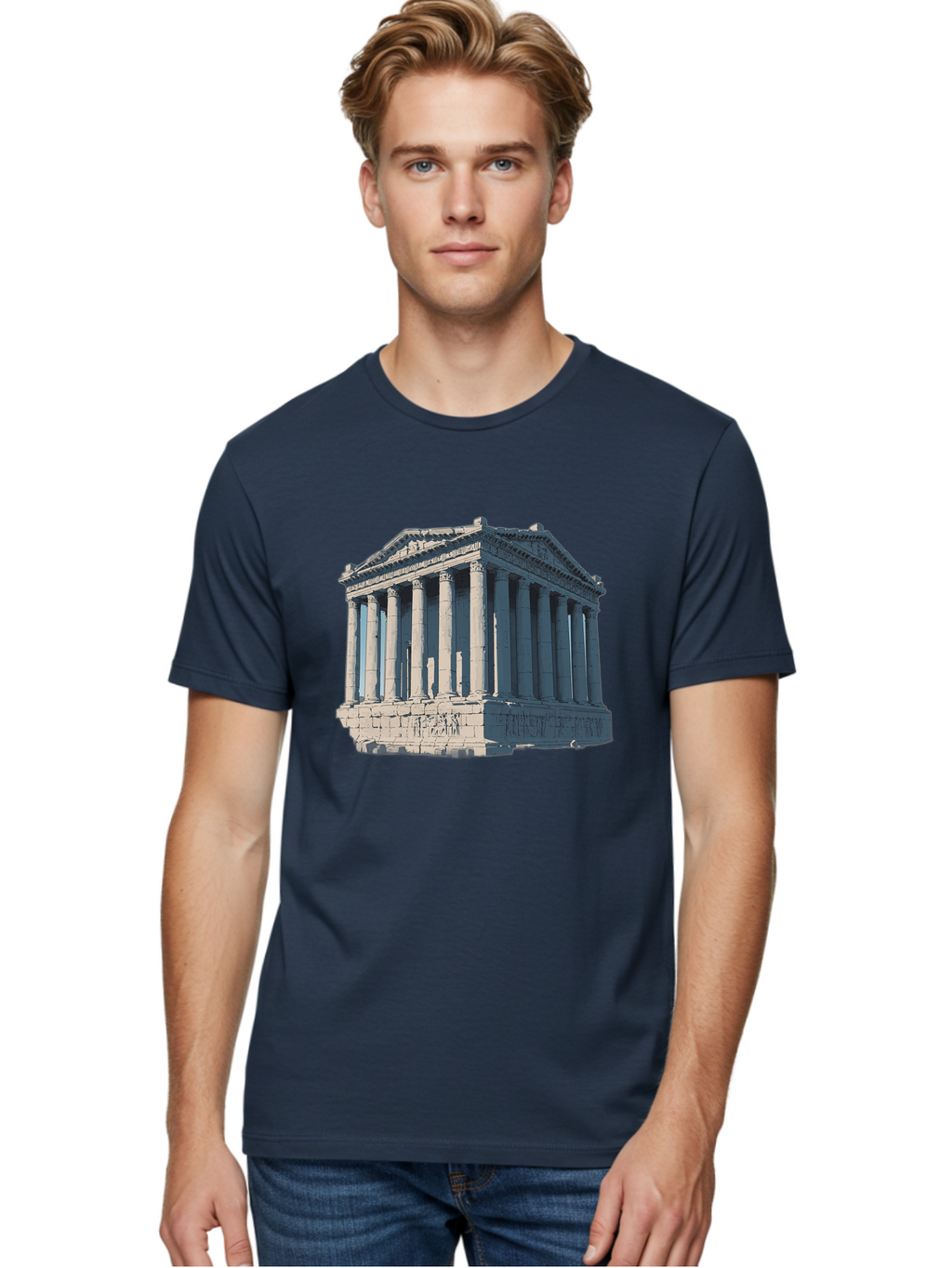 Parthenon-3 Men'S Graphic Tee, 100% Cotton, Comfortable Casual Summer Wear, Machine Washable, Vintage Camera, Old Camera, Antique Camera, Black Camera, Classic Photography, Photography Equipment, Nostalgic Device, Film Camera, Camera Art Bag935