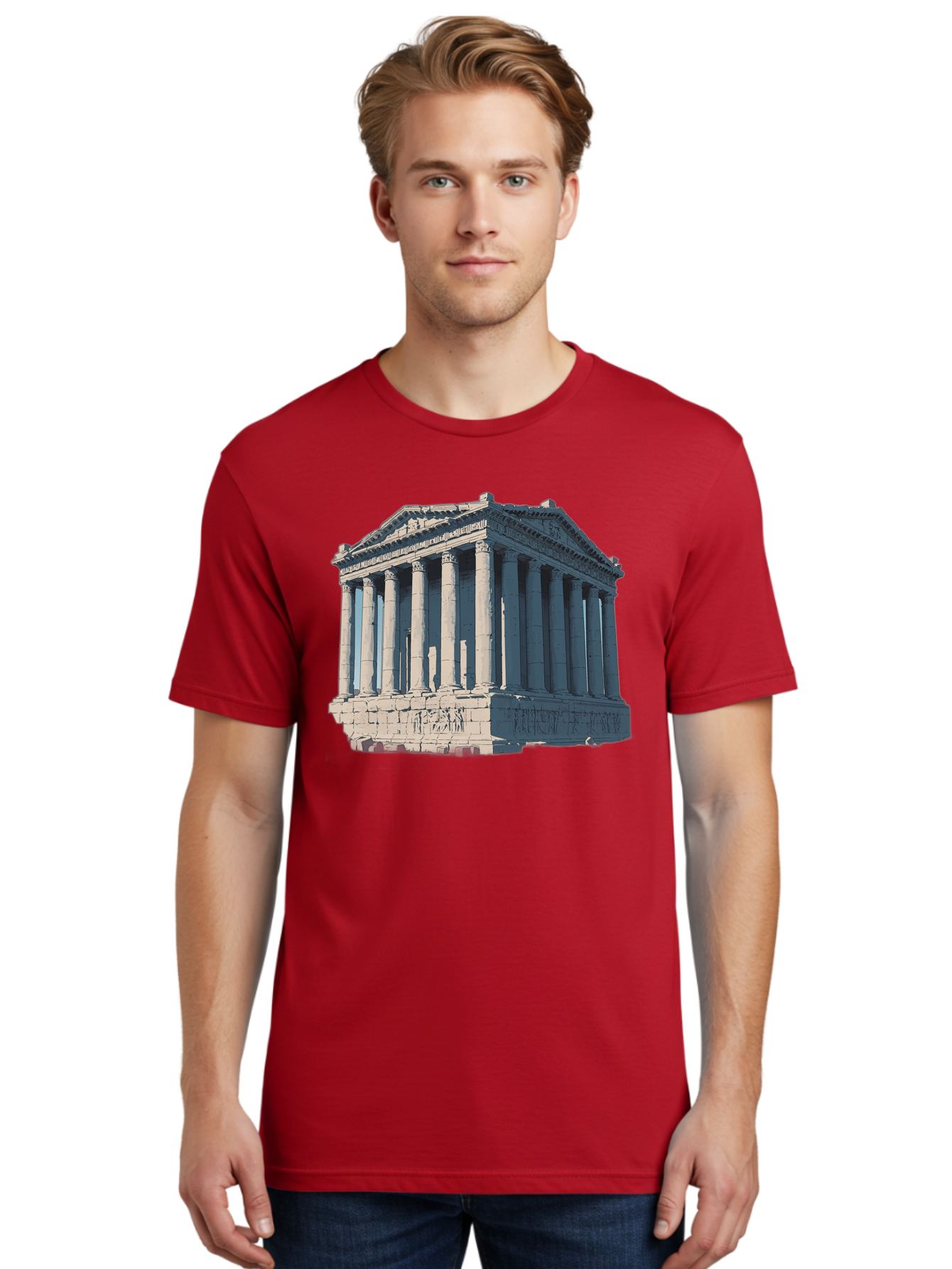 Parthenon-3 Men'S Graphic Tee, 100% Cotton, Comfortable Casual Summer Wear, Machine Washable, Vintage Camera, Old Camera, Antique Camera, Black Camera, Classic Photography, Photography Equipment, Nostalgic Device, Film Camera, Camera Art Bag935
