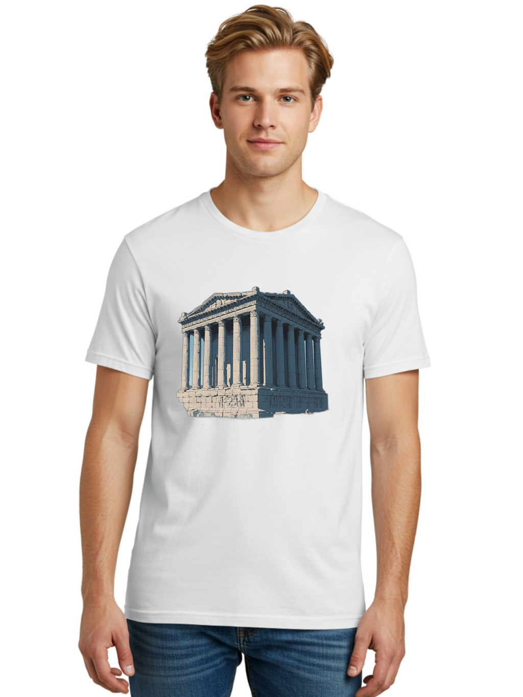 Parthenon-3 Men'S Graphic Tee, 100% Cotton, Comfortable Casual Summer Wear, Machine Washable, Vintage Camera, Old Camera, Antique Camera, Black Camera, Classic Photography, Photography Equipment, Nostalgic Device, Film Camera, Camera Art Bag935