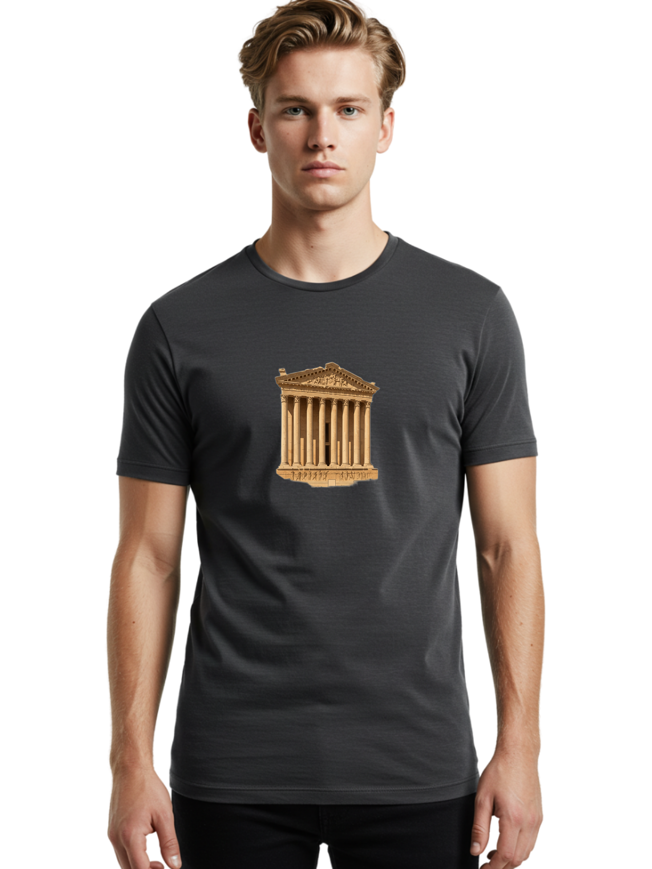 Parthenon Men'S Graphic Tee, 100% Cotton, Comfortable Casual Summer Wear, Machine Washable, Vintage Camera, Old Camera, Antique Camera, Black Camera, Classic Photography, Photography Equipment, Nostalgic Device, Film Camera, Camera Art Bag936