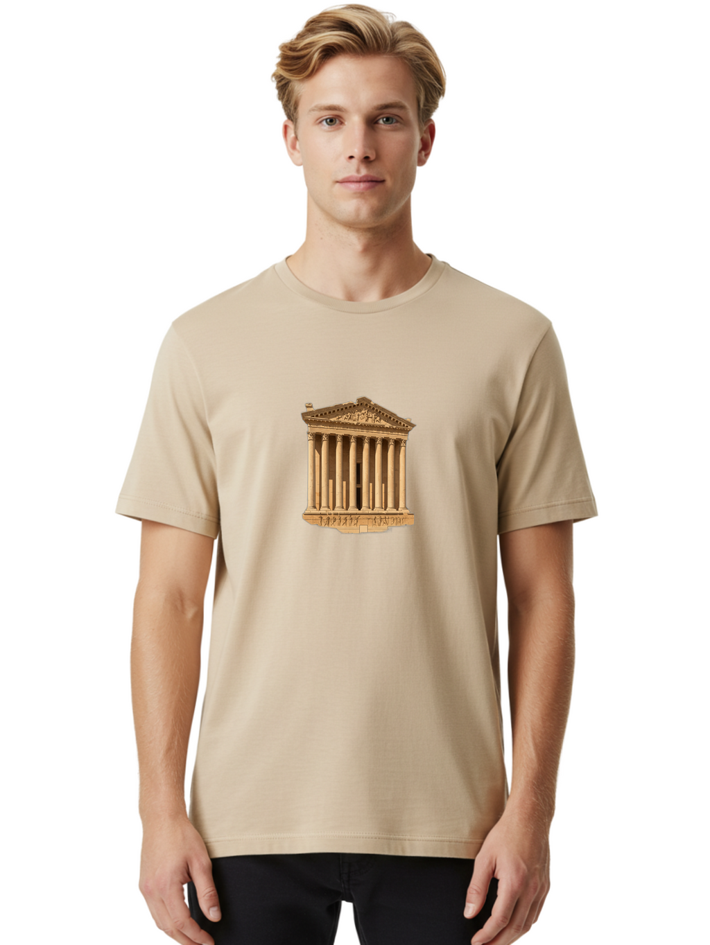 Parthenon Men'S Graphic Tee, 100% Cotton, Comfortable Casual Summer Wear, Machine Washable, Vintage Camera, Old Camera, Antique Camera, Black Camera, Classic Photography, Photography Equipment, Nostalgic Device, Film Camera, Camera Art Bag936