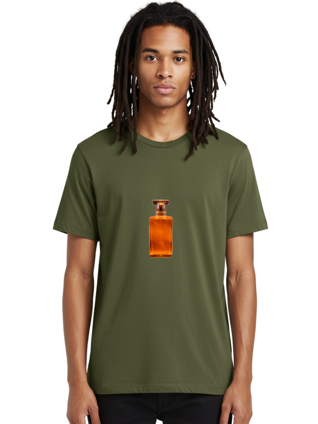 Perfume-Bottle Men'S Graphic Tee, 100% Cotton, Comfortable Casual Summer Wear, Machine Washable, Vintage Camera, Old Camera, Antique Camera, Black Camera, Classic Photography, Photography Equipment, Nostalgic Device, Film Camera, Camera Art Bag944