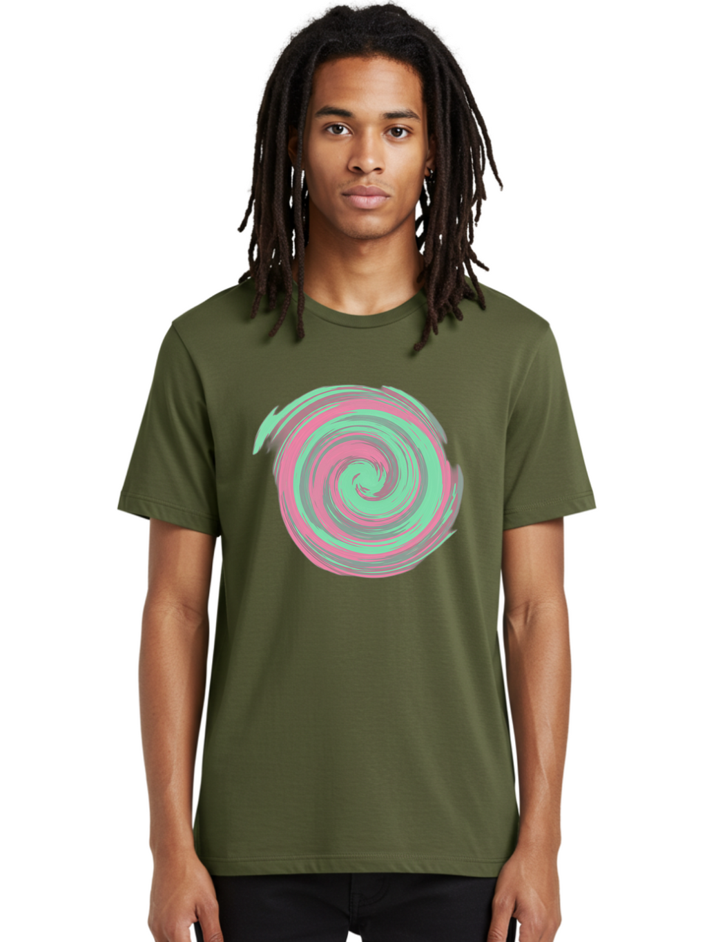 Pink-And-Grey-Spiral Men'S Graphic Tee, 100% Cotton, Comfortable Casual Summer Wear, Machine Washable, Vintage Camera, Old Camera, Antique Camera, Black Camera, Classic Photography, Photography Equipment, Nostalgic Device, Film Camera, Bag951
