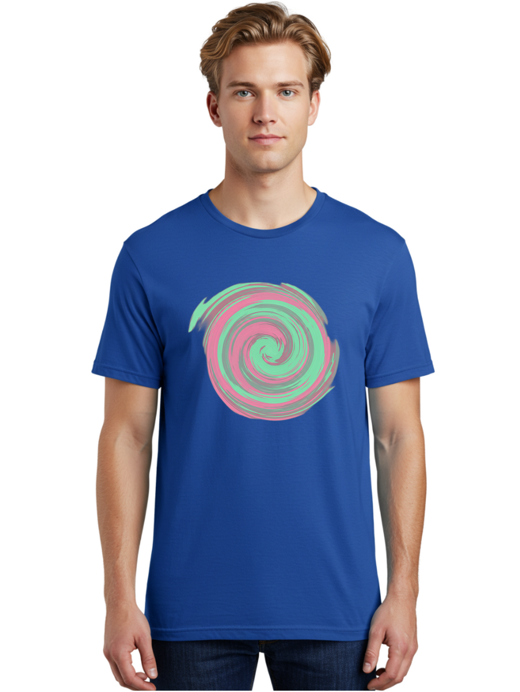 Pink-And-Grey-Spiral Men'S Graphic Tee, 100% Cotton, Comfortable Casual Summer Wear, Machine Washable, Vintage Camera, Old Camera, Antique Camera, Black Camera, Classic Photography, Photography Equipment, Nostalgic Device, Film Camera, Bag951