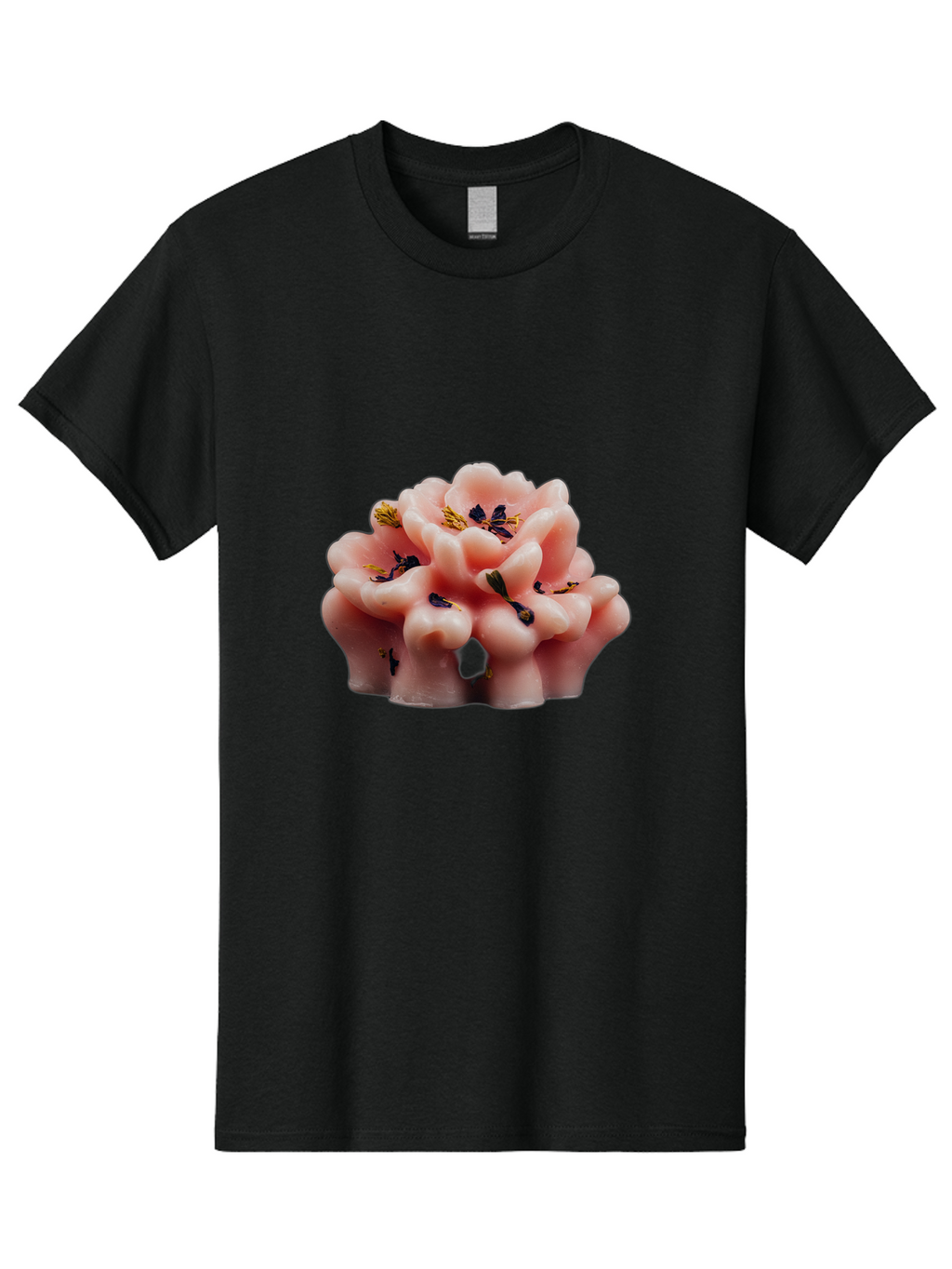 Pink-Flower-Shaped-Candle Men'S Graphic Tee, 100% Cotton, Comfortable Casual Summer Wear, Machine Washable, Vintage Camera, Old Camera, Antique Camera, Black Camera, Classic Photography, Photography Equipment, Nostalgic Device, Film Camera, Bag956