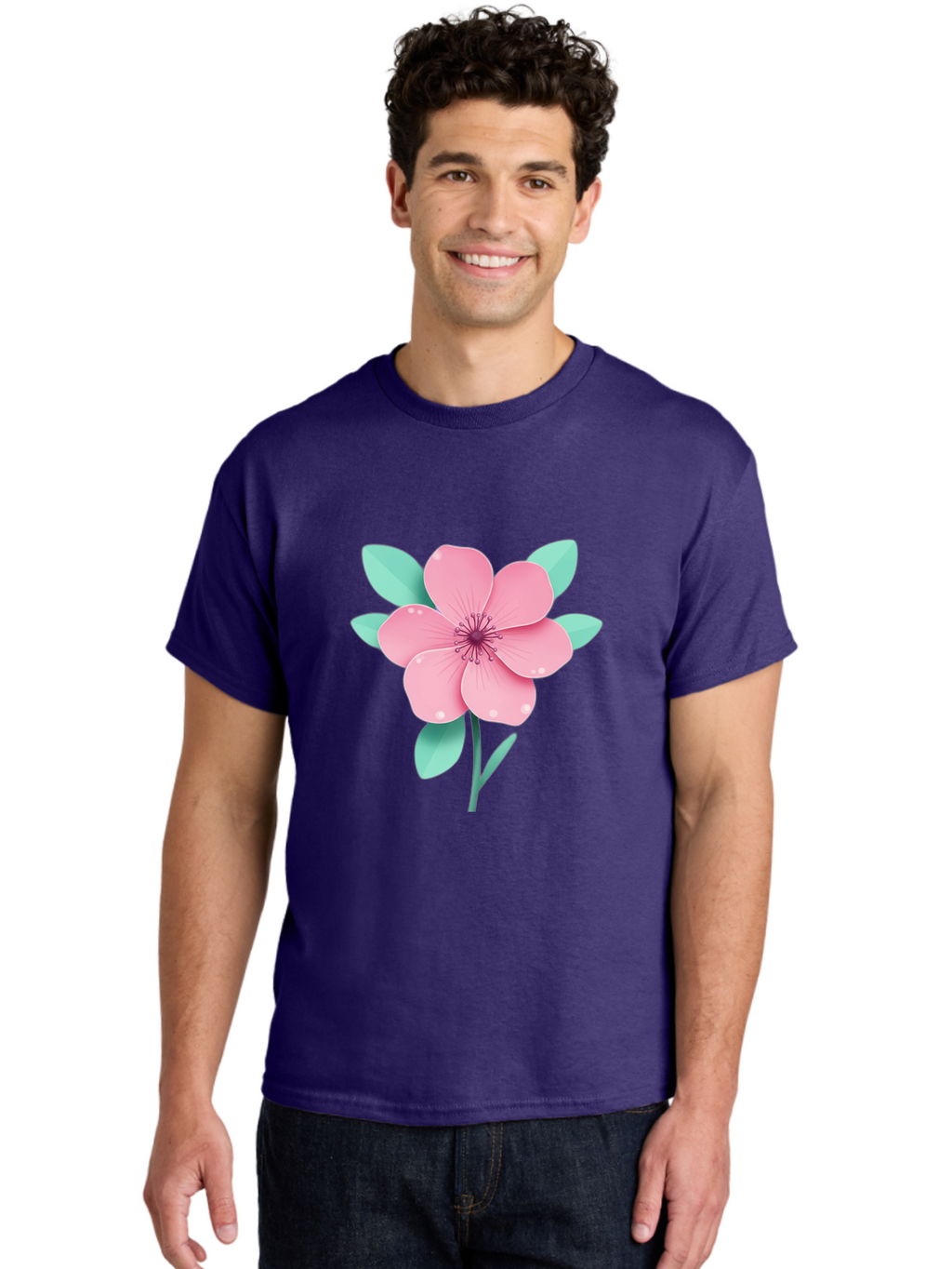 Pink-Flower Men'S Graphic Tee, 100% Cotton, Comfortable Casual Summer Wear, Machine Washable, Vintage Camera, Old Camera, Antique Camera, Black Camera, Classic Photography, Photography Equipment, Nostalgic Device, Film Camera, Camera Art Bag957