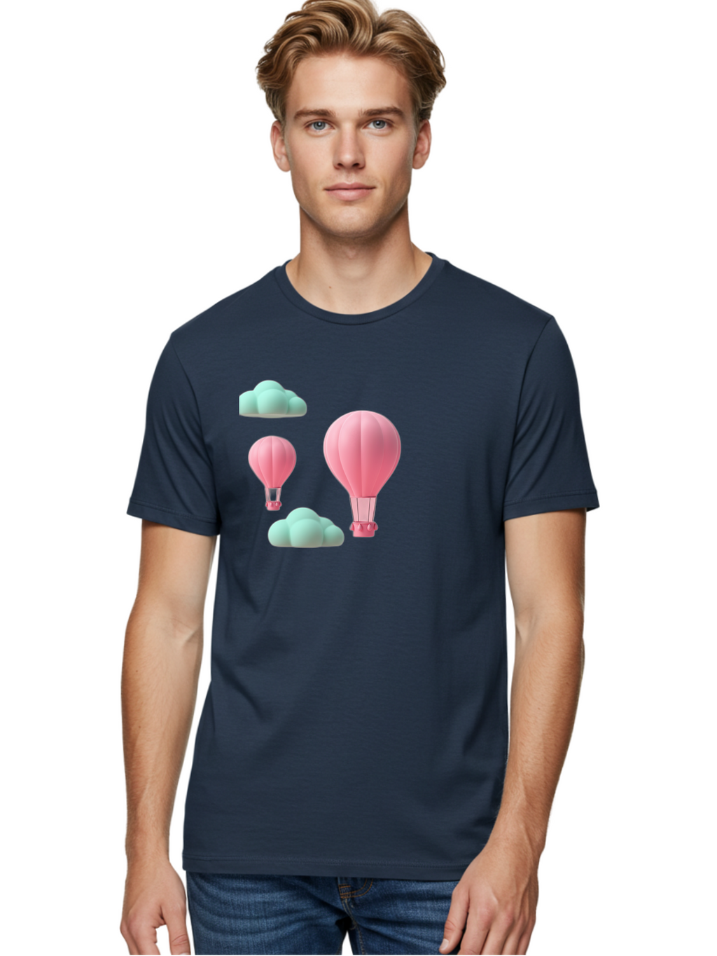 Pink-Hot-Air-Balloons Men'S Graphic Tee, 100% Cotton, Comfortable Casual Summer Wear, Machine Washable, Vintage Camera, Old Camera, Antique Camera, Black Camera, Classic Photography, Photography Equipment, Nostalgic Device, Film Camera, Bag958