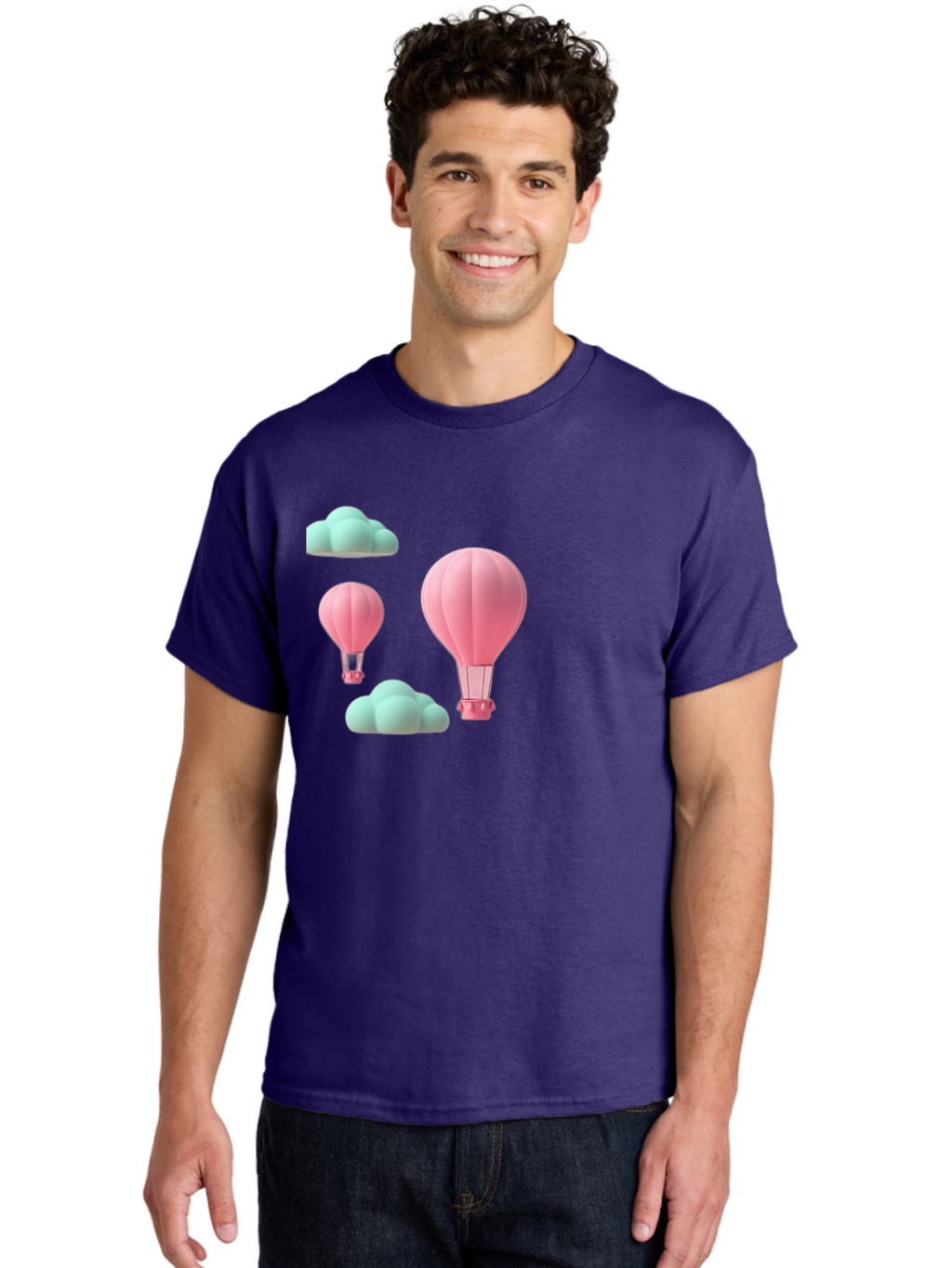 Pink-Hot-Air-Balloons Men'S Graphic Tee, 100% Cotton, Comfortable Casual Summer Wear, Machine Washable, Vintage Camera, Old Camera, Antique Camera, Black Camera, Classic Photography, Photography Equipment, Nostalgic Device, Film Camera, Bag958
