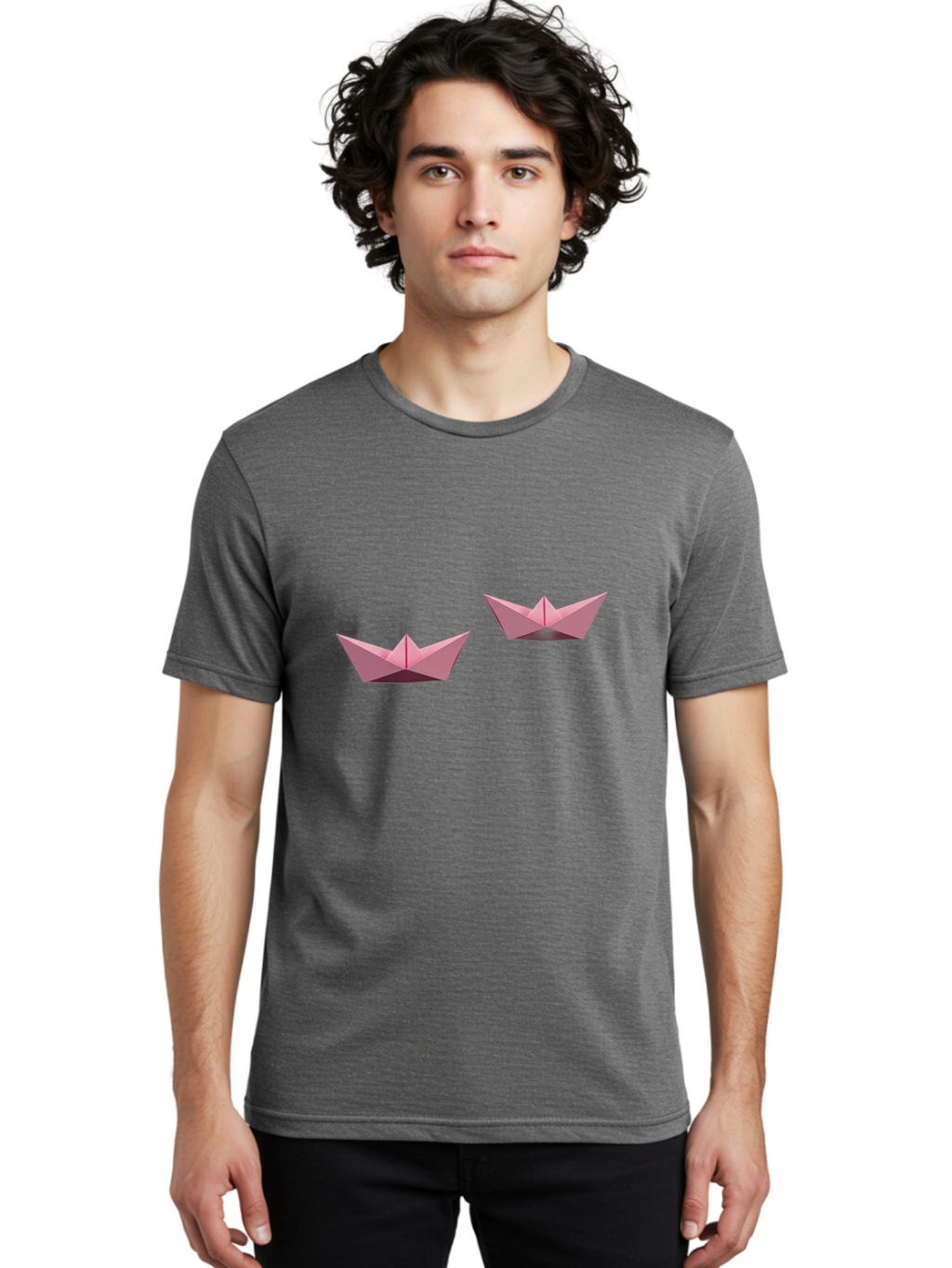Pink-Paper-Boats Men'S Graphic Tee, 100% Cotton, Comfortable Casual Summer Wear, Machine Washable, Vintage Camera, Old Camera, Antique Camera, Black Camera, Classic Photography, Photography Equipment, Nostalgic Device, Film Camera, Camera Art Bag959