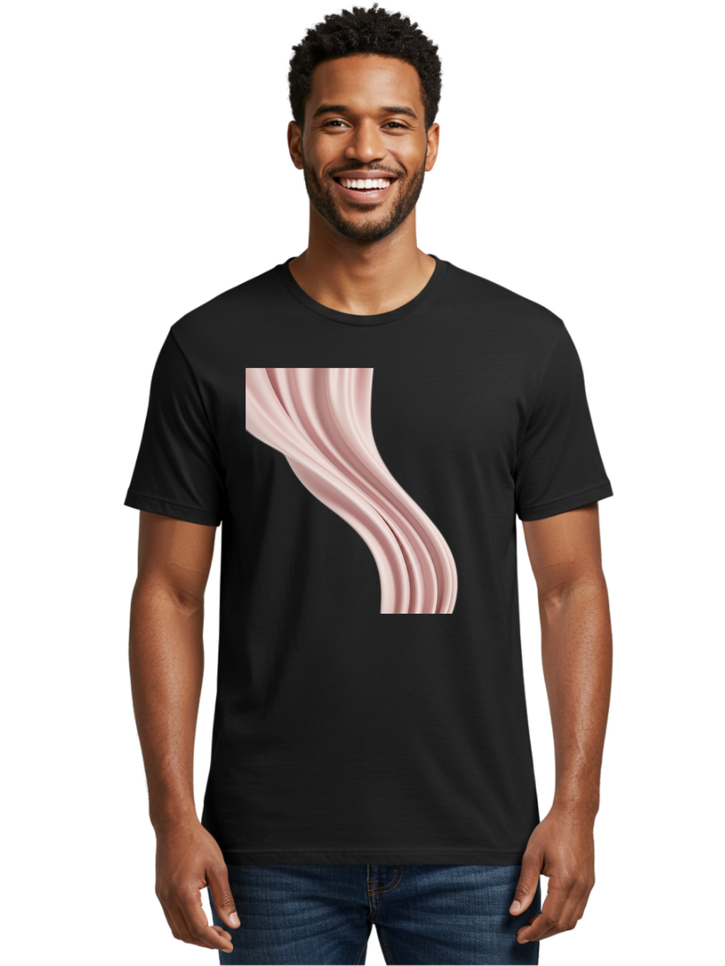 Pink-Ribbon Men'S Graphic Tee, 100% Cotton, Comfortable Casual Summer Wear, Machine Washable, Vintage Camera, Old Camera, Antique Camera, Black Camera, Classic Photography, Photography Equipment, Nostalgic Device, Film Camera, Camera Art Bag960