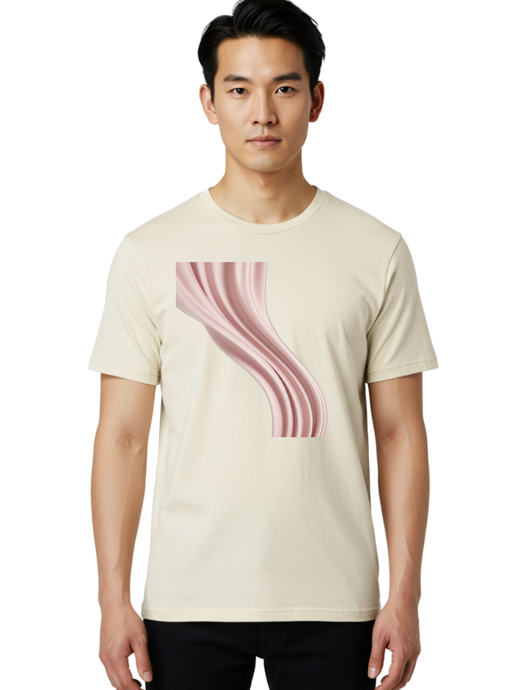 Pink-Ribbon Men'S Graphic Tee, 100% Cotton, Comfortable Casual Summer Wear, Machine Washable, Vintage Camera, Old Camera, Antique Camera, Black Camera, Classic Photography, Photography Equipment, Nostalgic Device, Film Camera, Camera Art Bag960