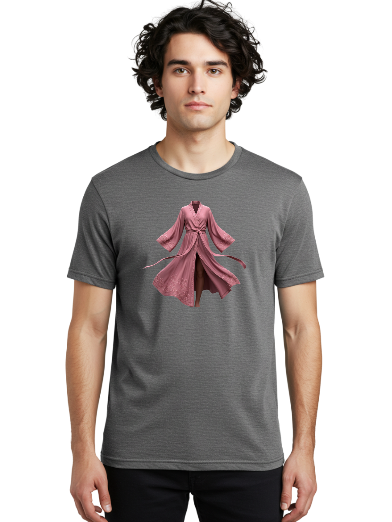 Pink-Robe-2 Men'S Graphic Tee, 100% Cotton, Comfortable Casual Summer Wear, Machine Washable, Vintage Camera, Old Camera, Antique Camera, Black Camera, Classic Photography, Photography Equipment, Nostalgic Device, Film Camera, Camera Art Bag962