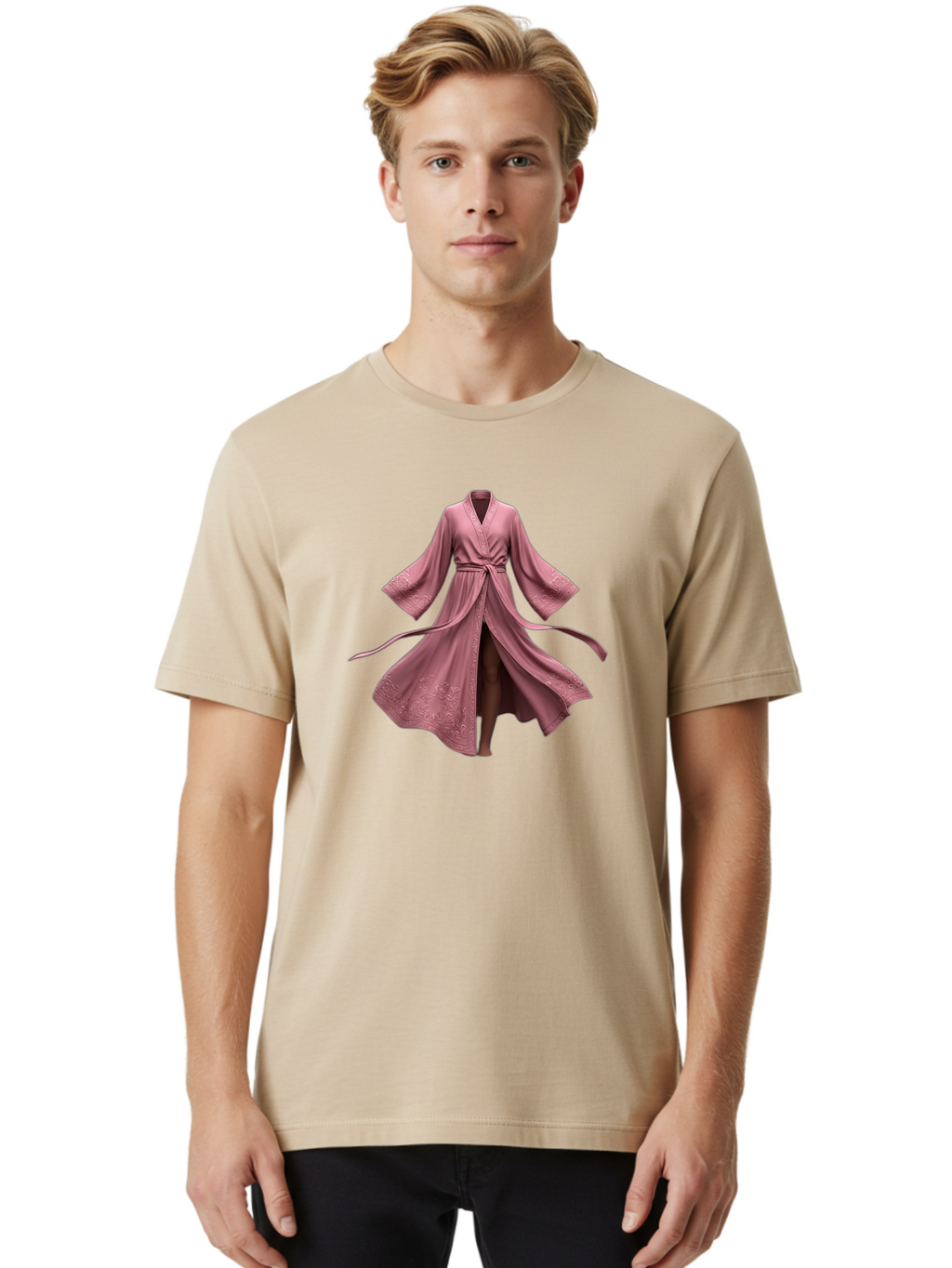 Pink-Robe-2 Men'S Graphic Tee, 100% Cotton, Comfortable Casual Summer Wear, Machine Washable, Vintage Camera, Old Camera, Antique Camera, Black Camera, Classic Photography, Photography Equipment, Nostalgic Device, Film Camera, Camera Art Bag962