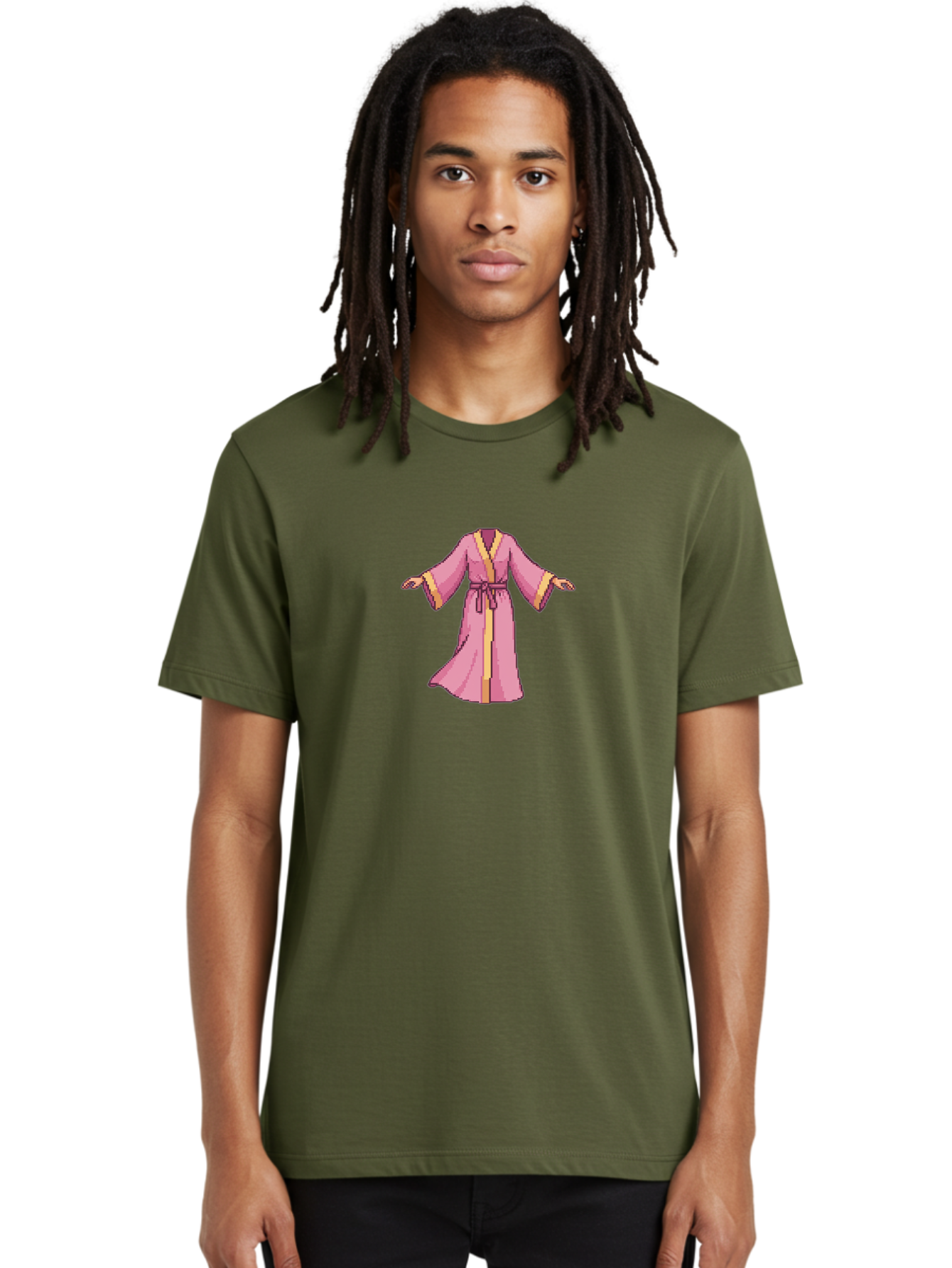Pink-Robe-3 Men'S Graphic Tee, 100% Cotton, Comfortable Casual Summer Wear, Machine Washable, Vintage Camera, Old Camera, Antique Camera, Black Camera, Classic Photography, Photography Equipment, Nostalgic Device, Film Camera, Camera Art Bag963