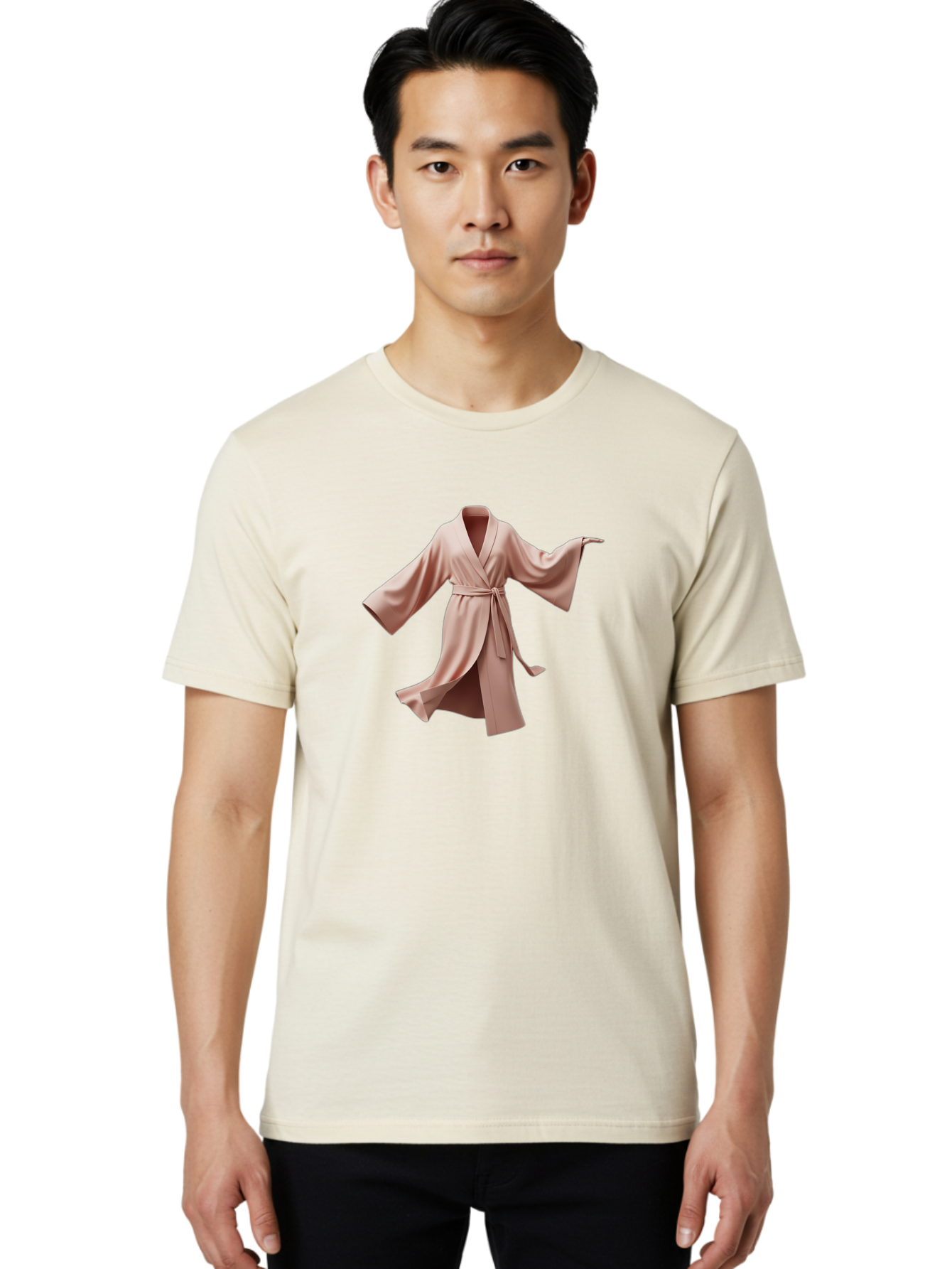 Pink-Robe-4 Men'S Graphic Tee, 100% Cotton, Comfortable Casual Summer Wear, Machine Washable, Vintage Camera, Old Camera, Antique Camera, Black Camera, Classic Photography, Photography Equipment, Nostalgic Device, Film Camera, Camera Art Bag964