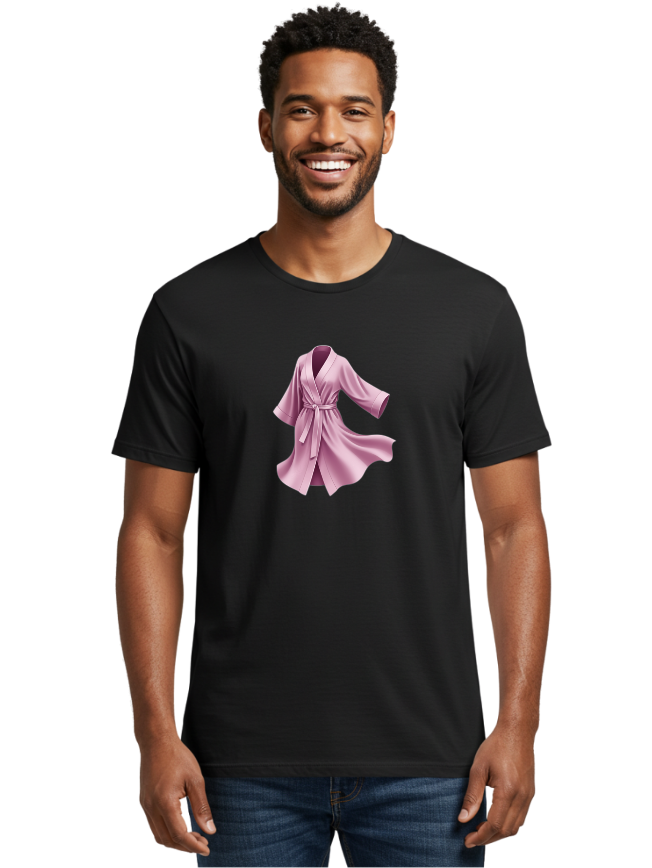 Pink-Robe-5 Men'S Graphic Tee, 100% Cotton, Comfortable Casual Summer Wear, Machine Washable, Vintage Camera, Old Camera, Antique Camera, Black Camera, Classic Photography, Photography Equipment, Nostalgic Device, Film Camera, Camera Art Bag965